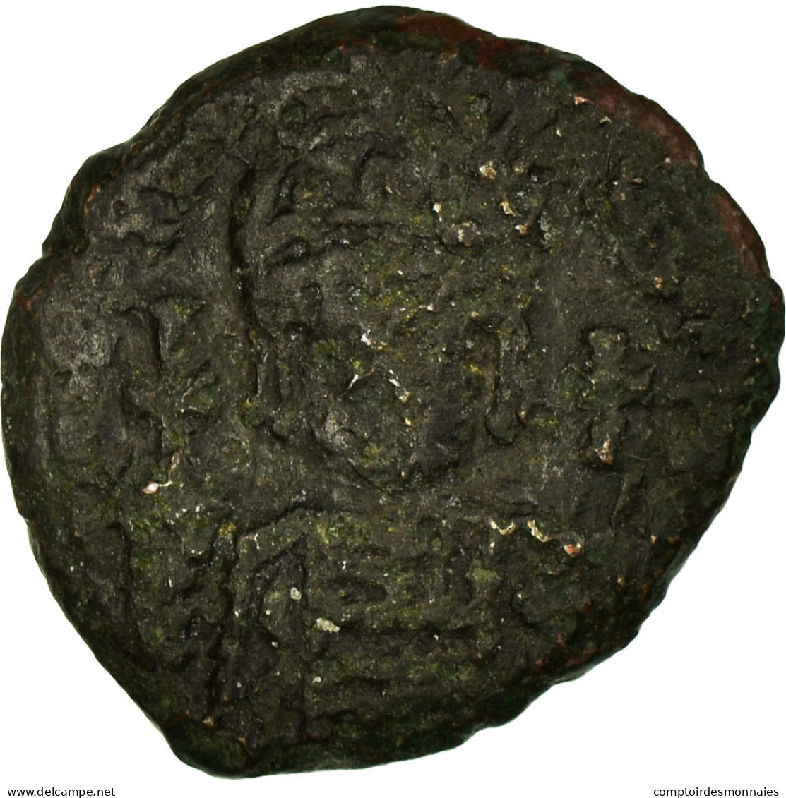 Monnaie, Justinien I, Decanummium, 550-551, Antioche, TB, Cuivre, Sear:237 - Byzantines