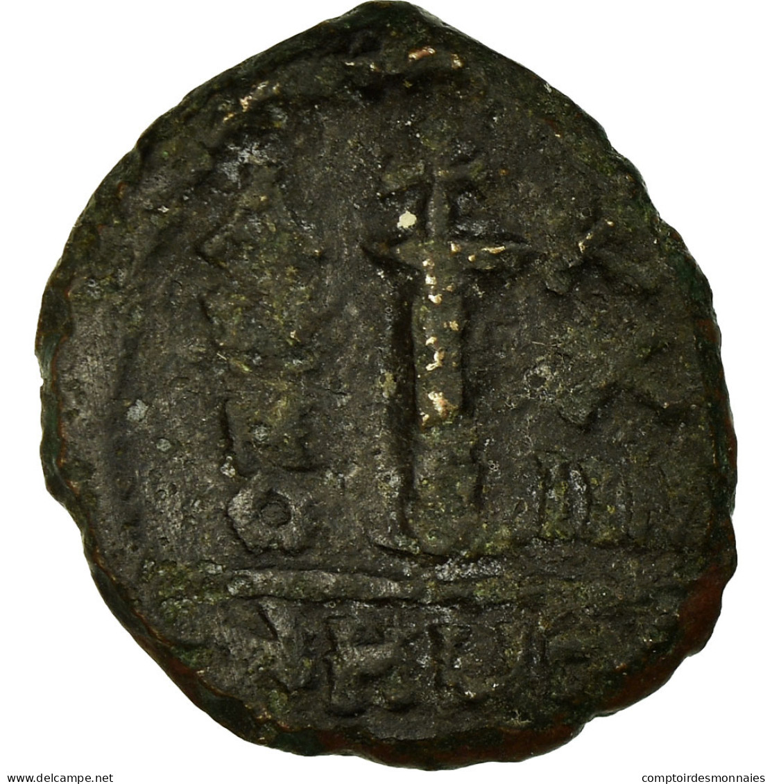 Monnaie, Justinien I, Decanummium, 550-551, Antioche, TB, Cuivre, Sear:237 - Byzantines