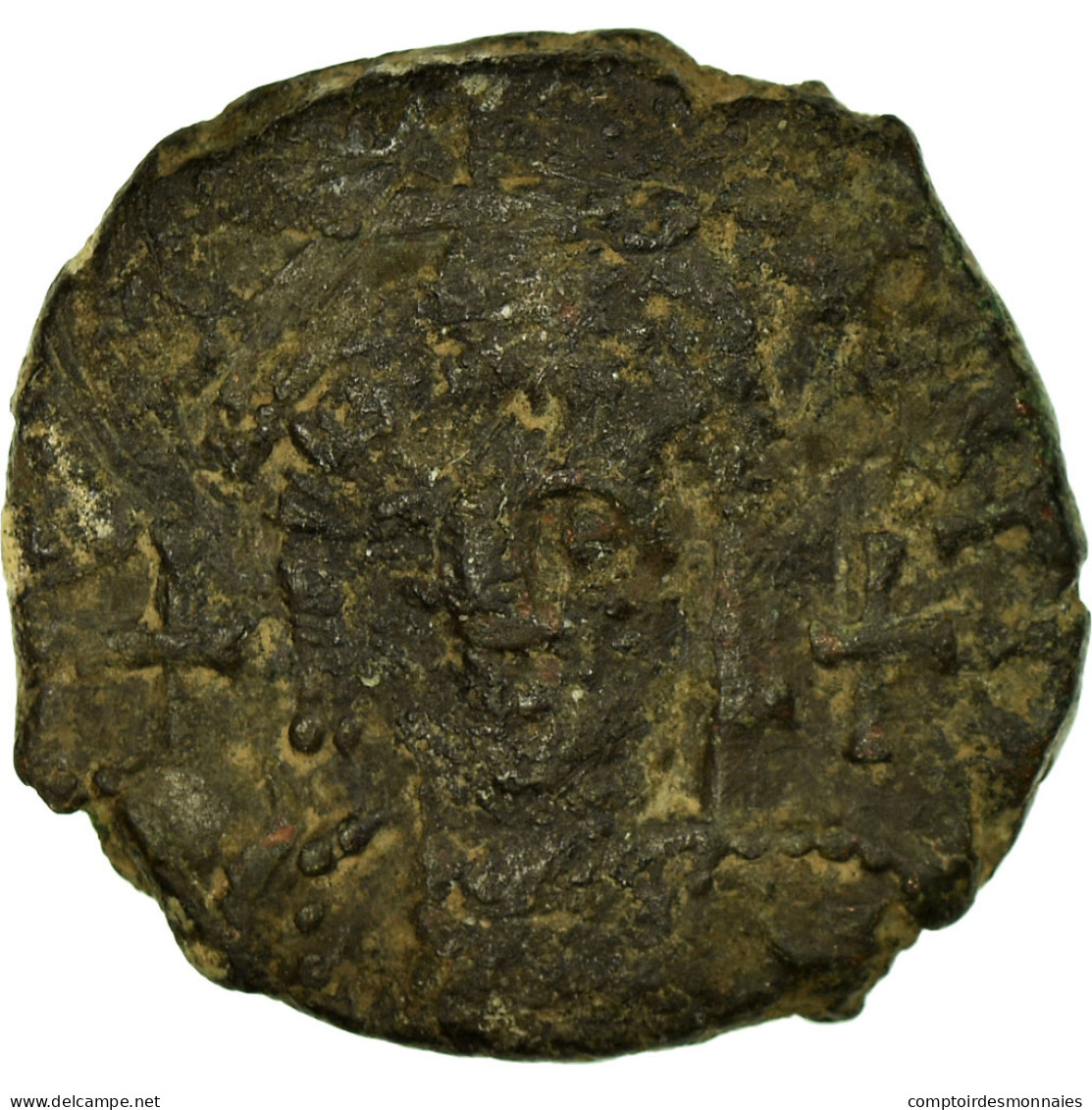 Monnaie, Justinien I, Demi-Follis, 562-563, Antioche, TB+, Cuivre, Sear:232 - Byzantines