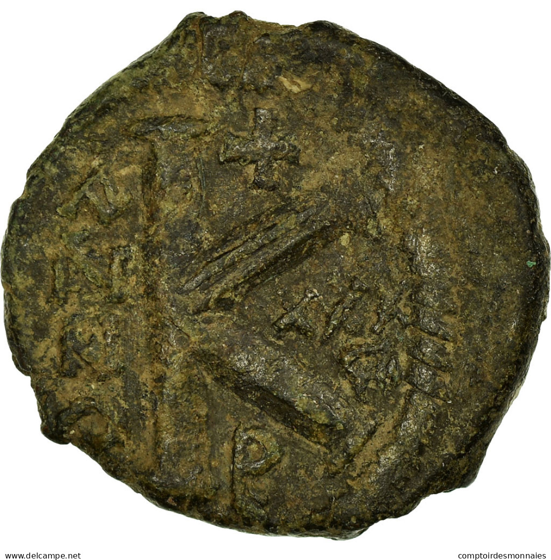 Monnaie, Justinien I, Demi-Follis, 562-563, Antioche, TB+, Cuivre, Sear:232 - Byzantium