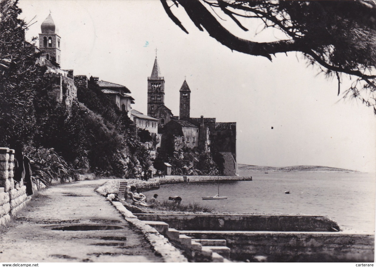 CROATIE,CROATIA,ILE DE RAB,BAIE DE KVARNER,NORD ADRIATIQUE,CARTE PHOTO - Kroatien