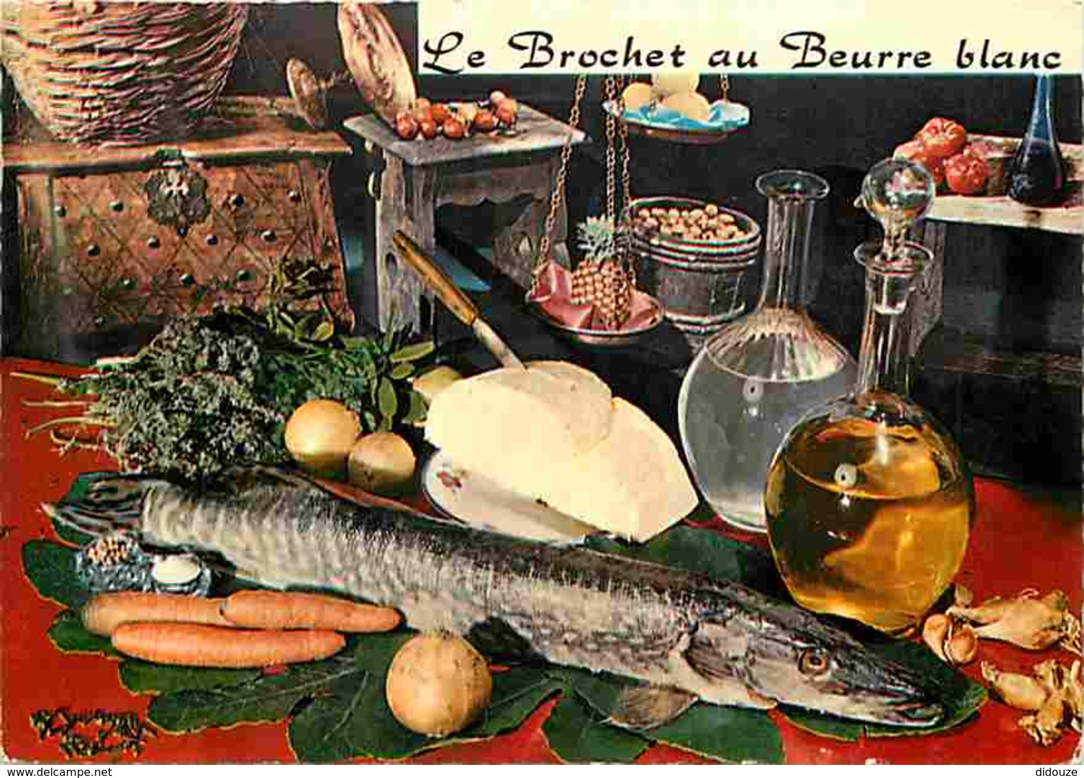 Recettes De Cuisine - Le Brochet Au Beurre Blanc - Poisson - Voir Scans Recto-Verso - Küchenrezepte