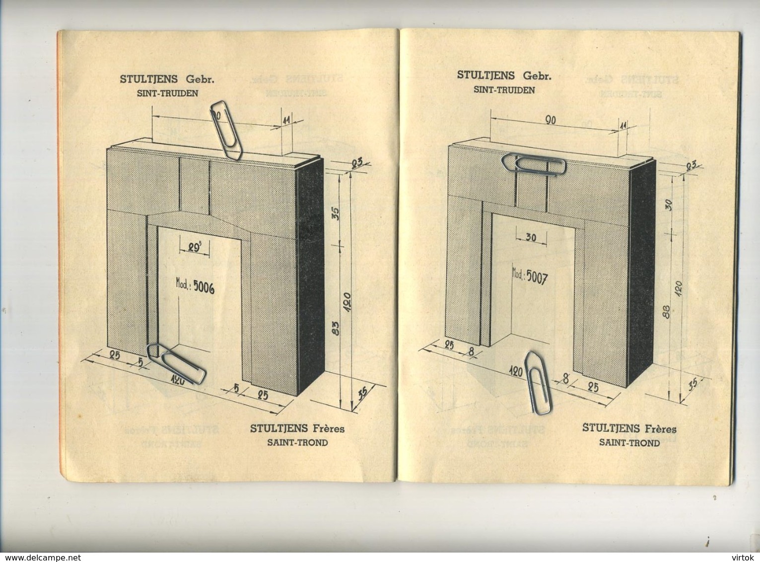 Sint-Truiden :  Schouwen : STULTIENS Gebr. ( Ieder Boekje 56 Paginas Met Verschillende Schouwen ) 18 X 13.5 Cm ( See All - Autres & Non Classés