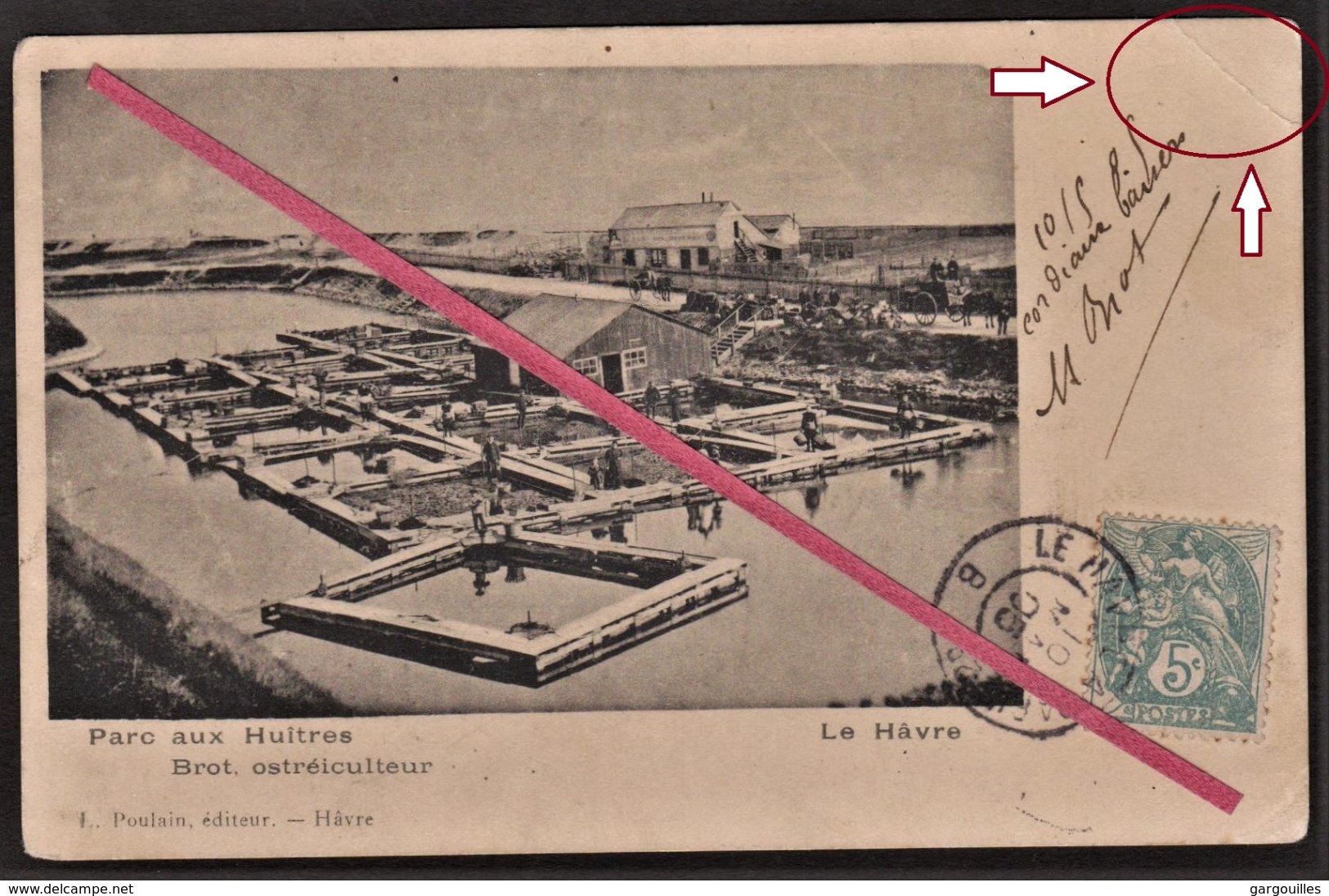 76 LE HAVRE -- Parc Aux Huitres _ Brot. Ostréiculteur _ 10 Mai 1905 _ Sainte-Adresse Ou Quartier Sud ? _ Métier - Unclassified