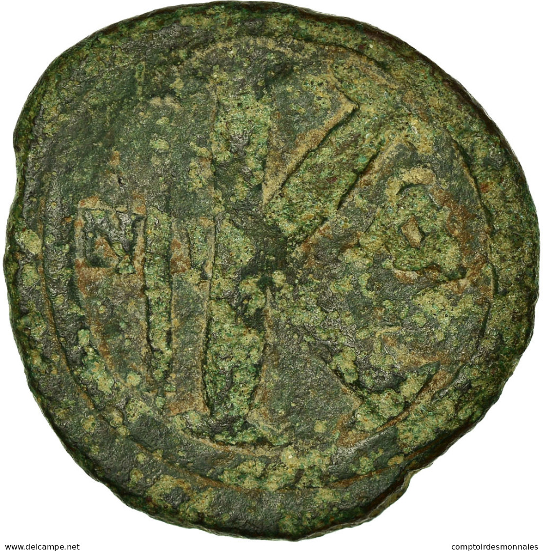 Monnaie, Justin I, Demi-Follis, 518-527, Nicomédie, TB, Cuivre, Sear:90 - Byzantium