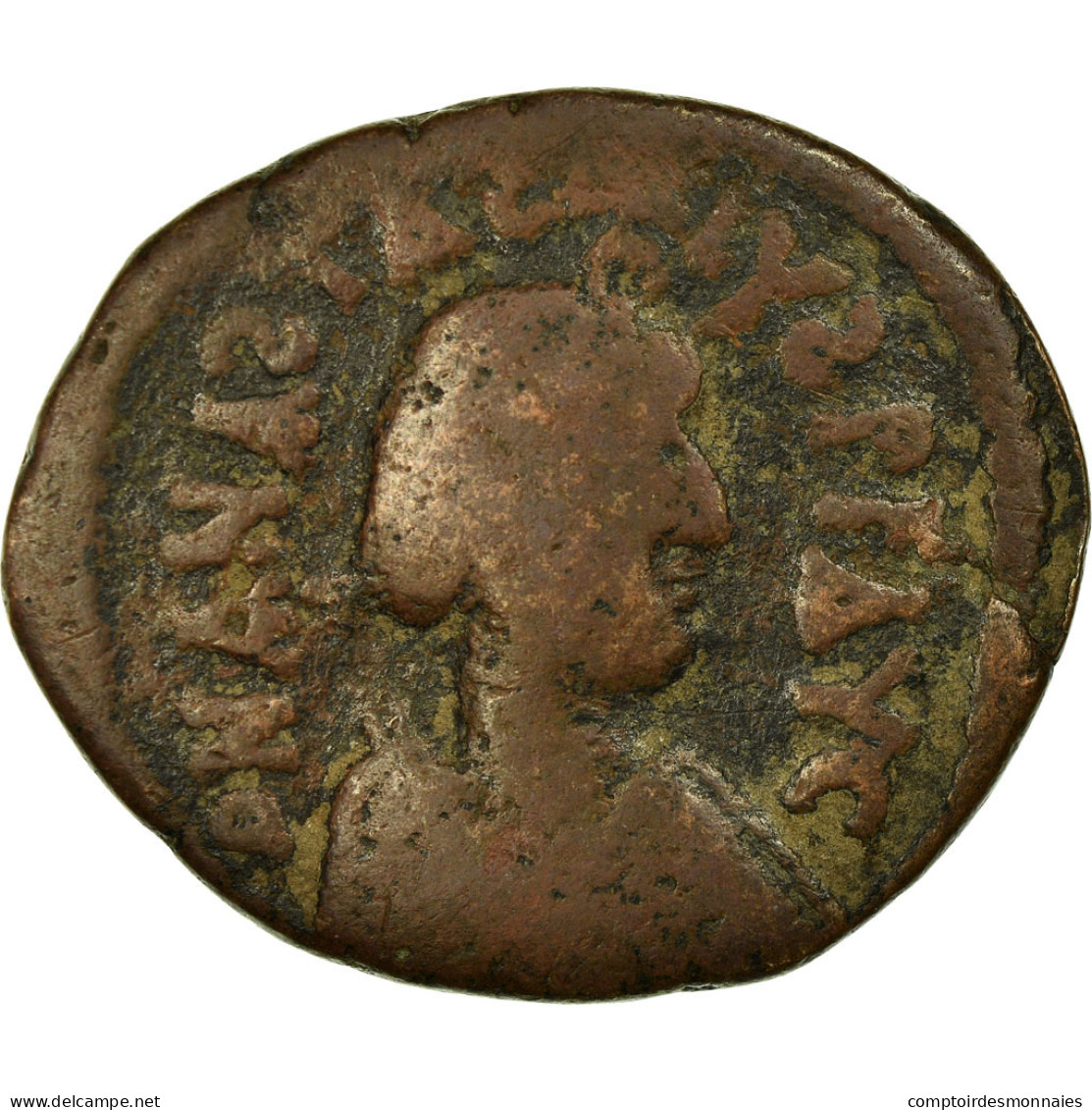 Monnaie, Anastase Ier, Demi-Follis, 491-518 AD, Antioche, Rare, TB, Cuivre - Byzantium