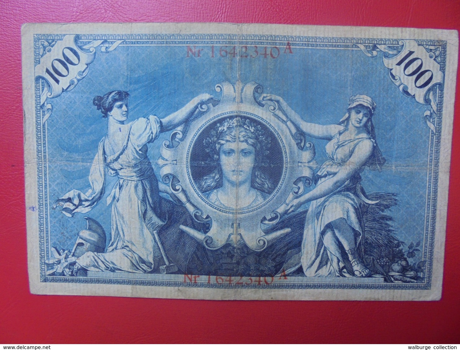 Reichsbanknote 100 MARK 1898 (DATE +RARE) CIRCULER - 100 Mark