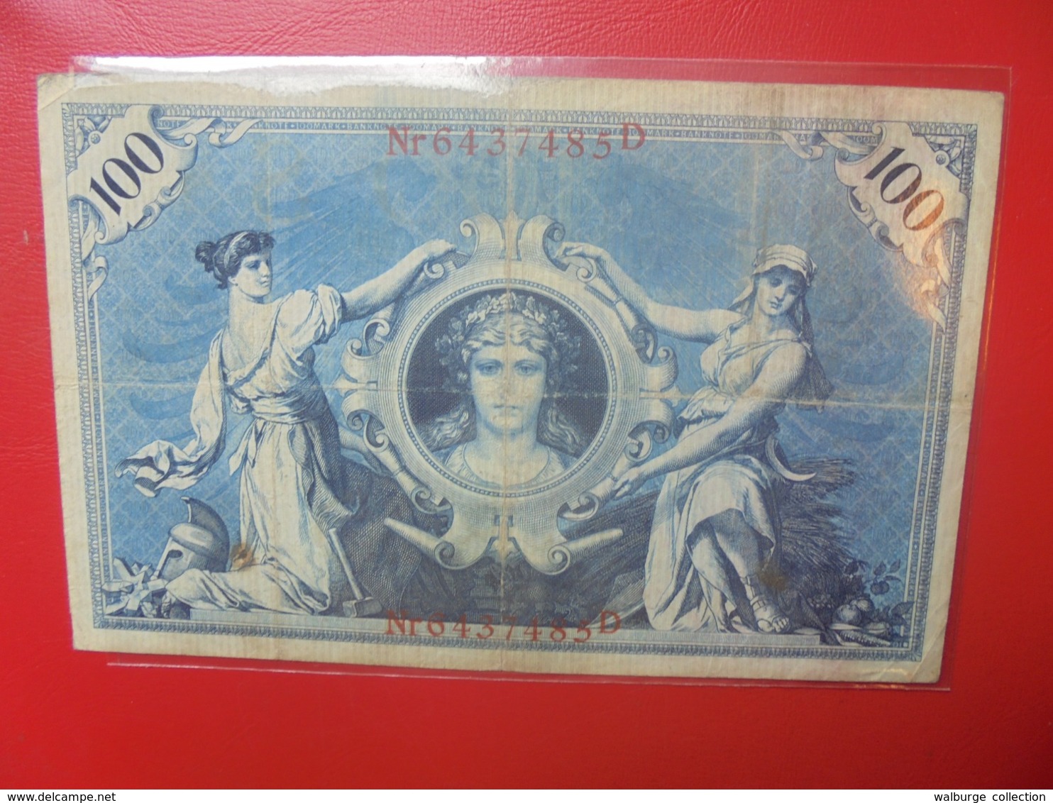 Reichsbanknote 100 MARK 1905 (DATE +RARE) CIRCULER - 100 Mark
