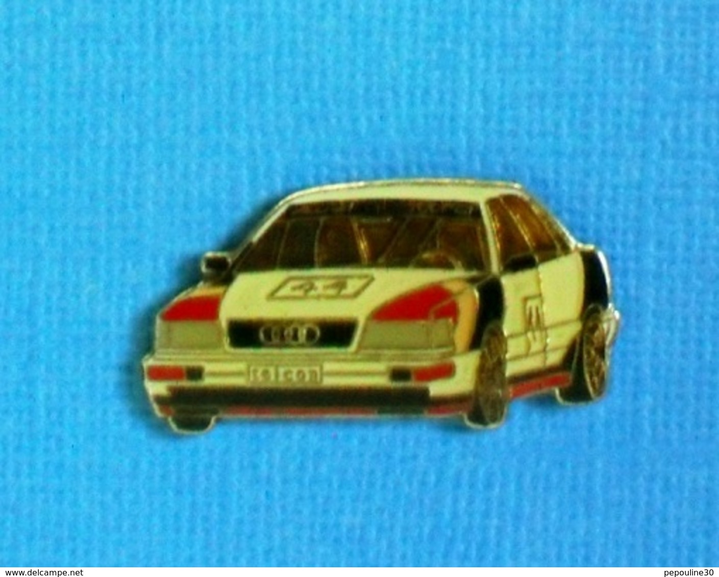 1 PIN'S //  ** AUDI V8 QUATTRO N°44 / DTM / 1990 / 1991 / 1992 ** - Audi