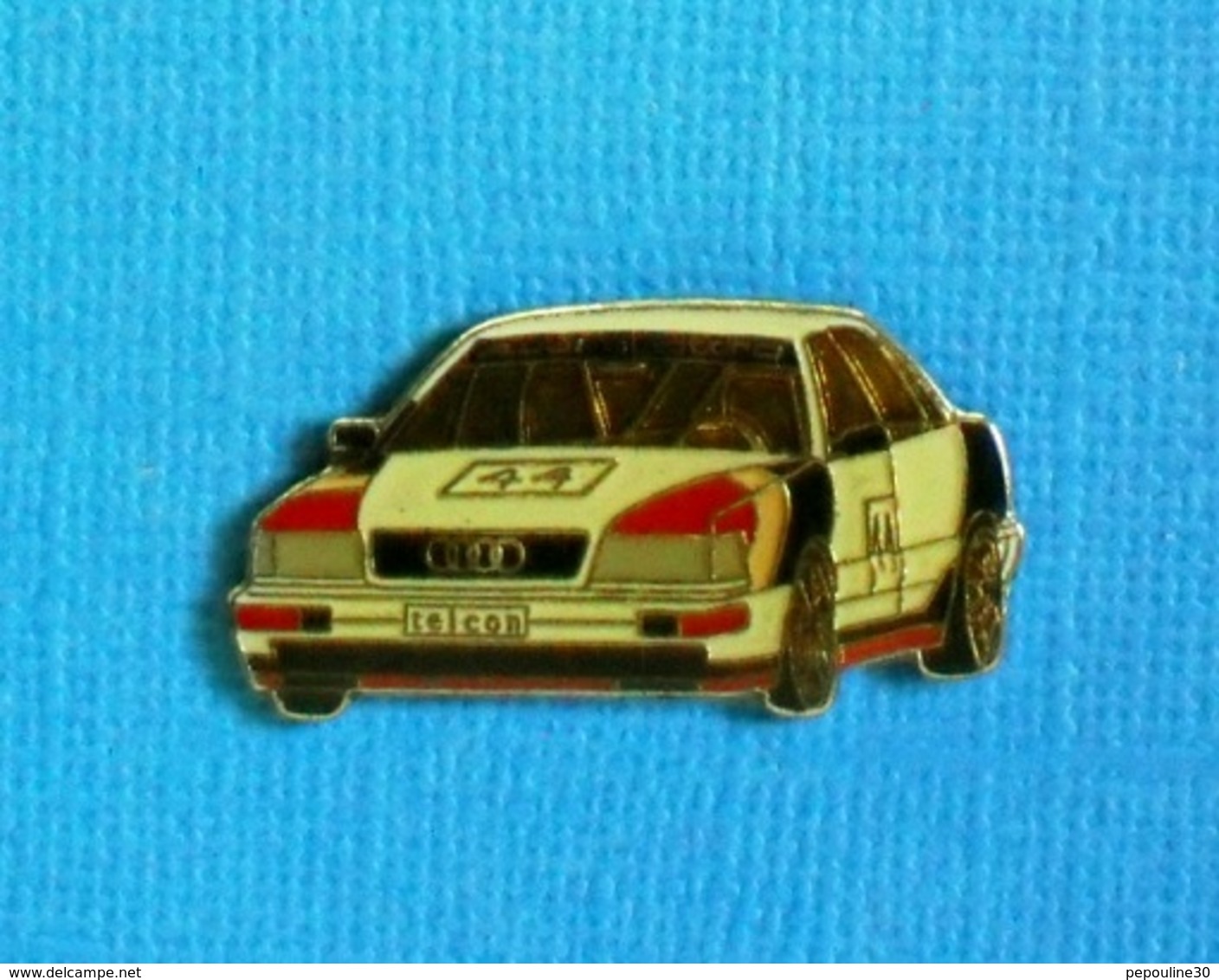 1 PIN'S //  ** AUDI V8 QUATTRO N°44 / DTM / 1990 / 1991 / 1992 ** - Audi