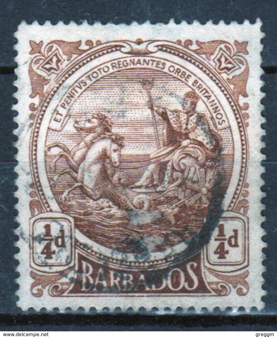 Barbados 1916 George V Single One Farthing Stamp From The Definitive Set. - Barbados (...-1966)