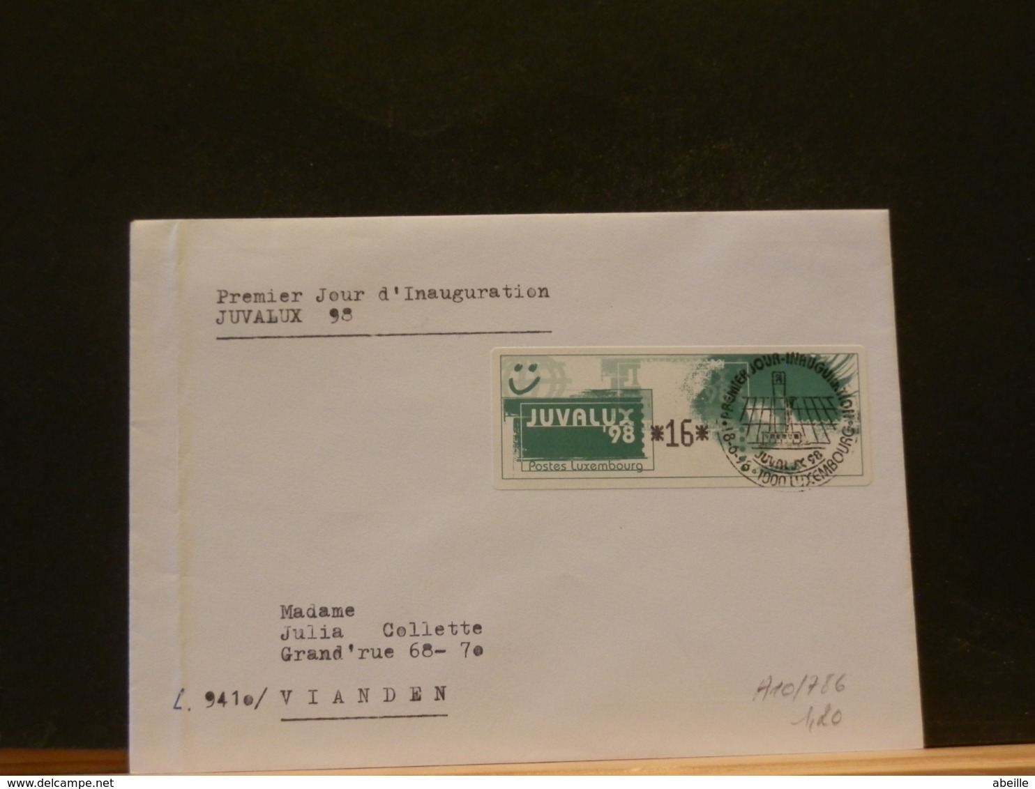 A10/786  LETTRE  LUX. - Automatenmarken