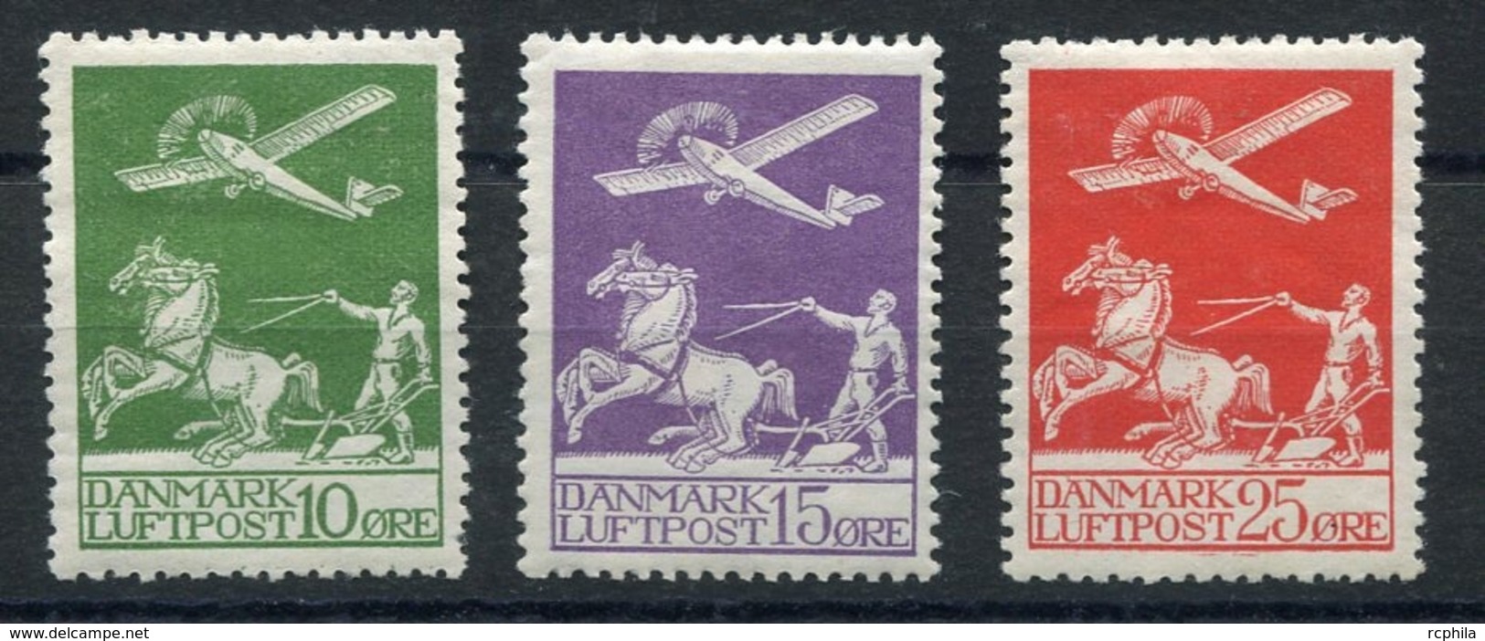 RC 13879 DANEMARK PA N°1 / 3 POSTE AERIENNE COTE 150€ NEUF * B/TB - Poste Aérienne