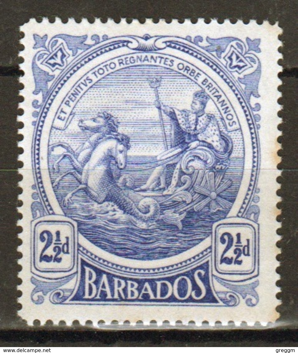 Barbados 1916 George V Single 2½d Stamp From The Definitive Set. - Barbados (...-1966)