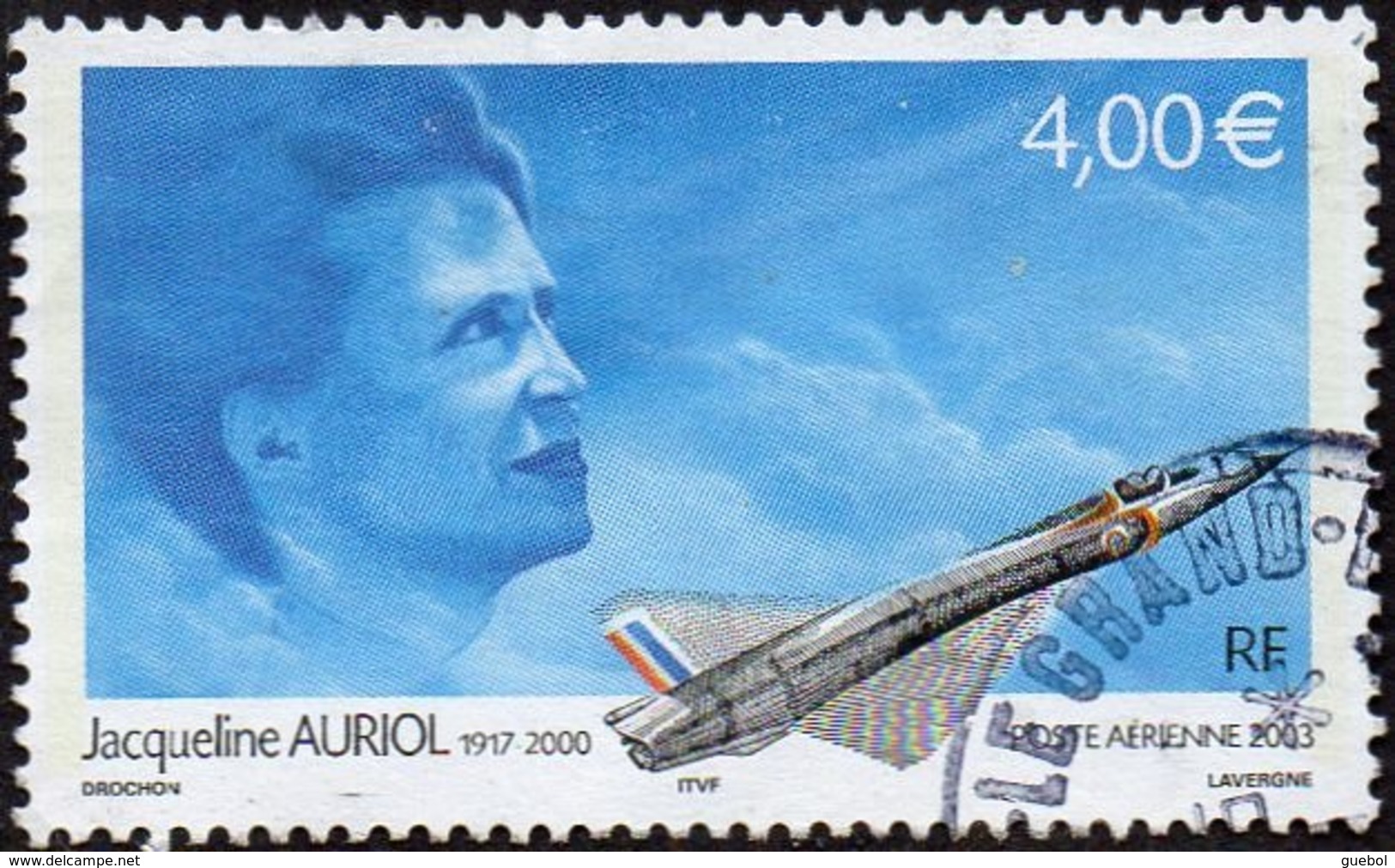 France Oblitération Cachet à Date N° PA  66 - Poste Aérienne - Jacqueline Auriol - 1960-.... Oblitérés