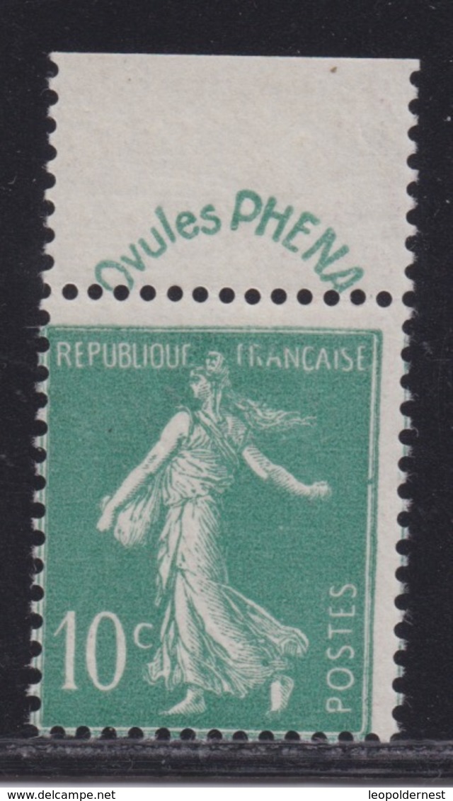 FRANCE -  N°188. 10 Ct Vert PHENA. Neuf.  TB  Cote 65€. - Unused Stamps