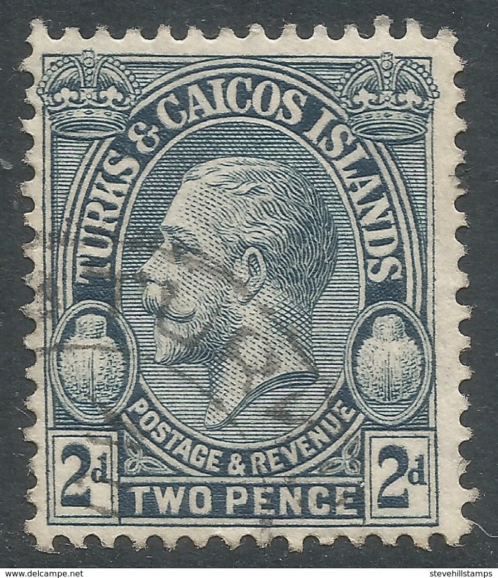 Turks & Caicos Islands. 1928 KGV. 2d Used. SG 179 - Turks And Caicos