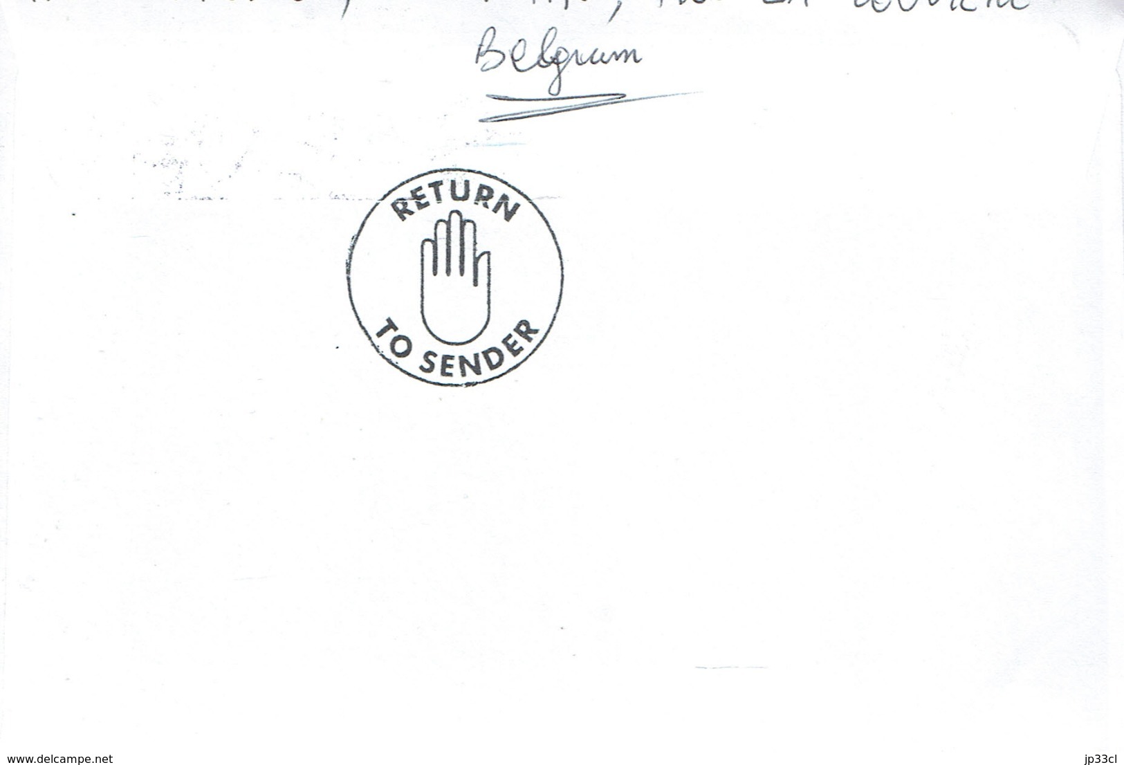 Letter "Return To Sender" From Tristan Da Cunha Post Office To Belgium (6/5/2019) - Tristan Da Cunha