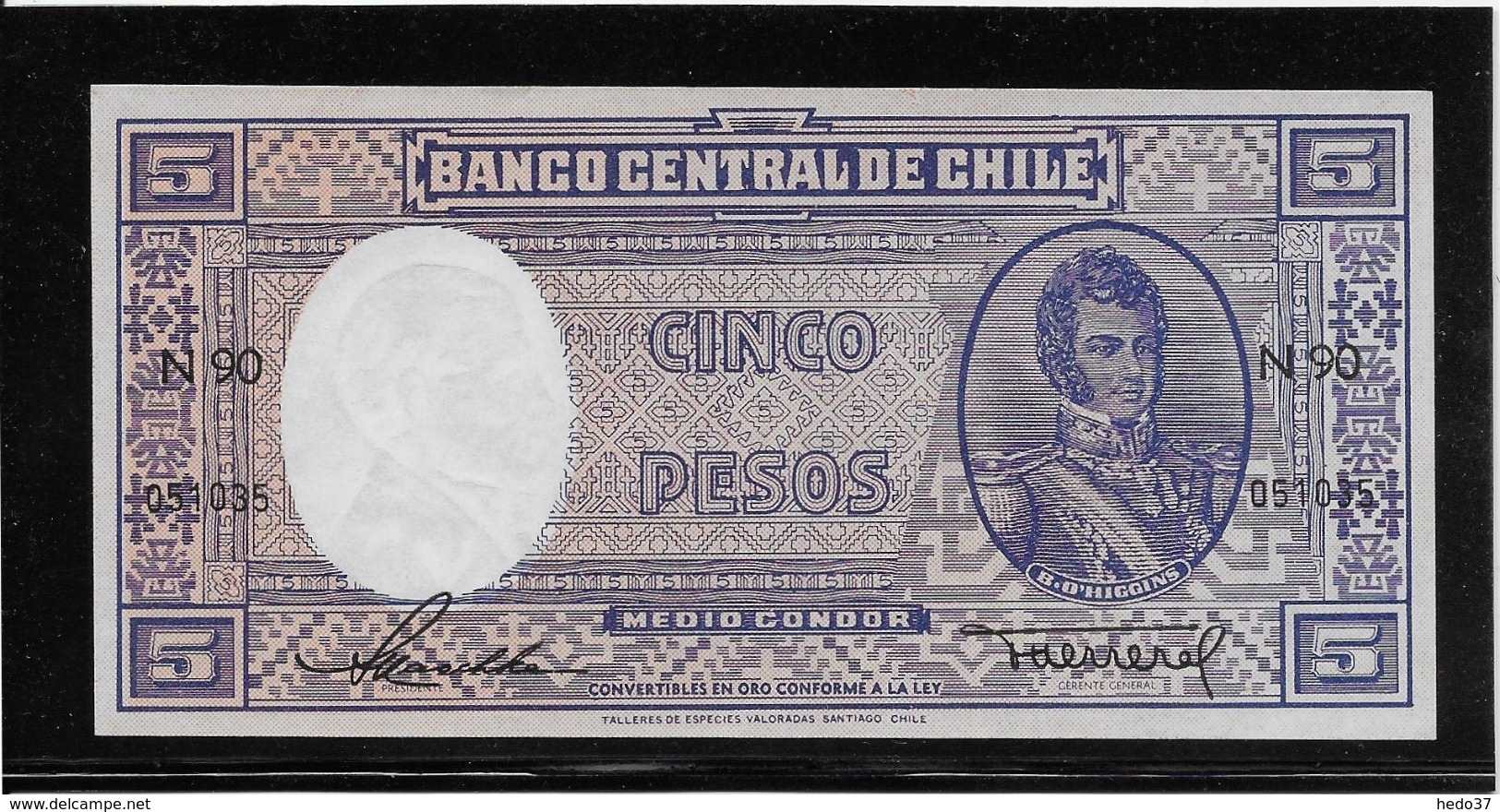 Chili - 5 Pesos - Pick N°119 - NEUF - Chili