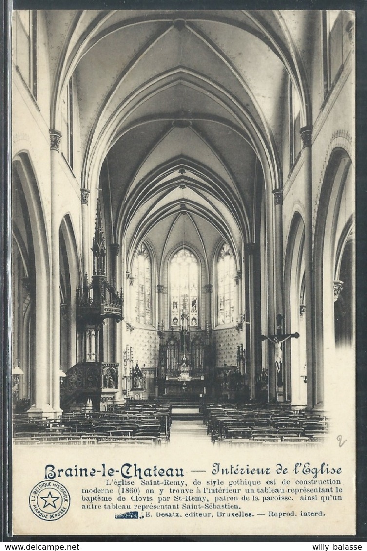 CPA Braine-le-château  Intérieur De L'Eglise  Saint-Remy - Braine-le-Chateau