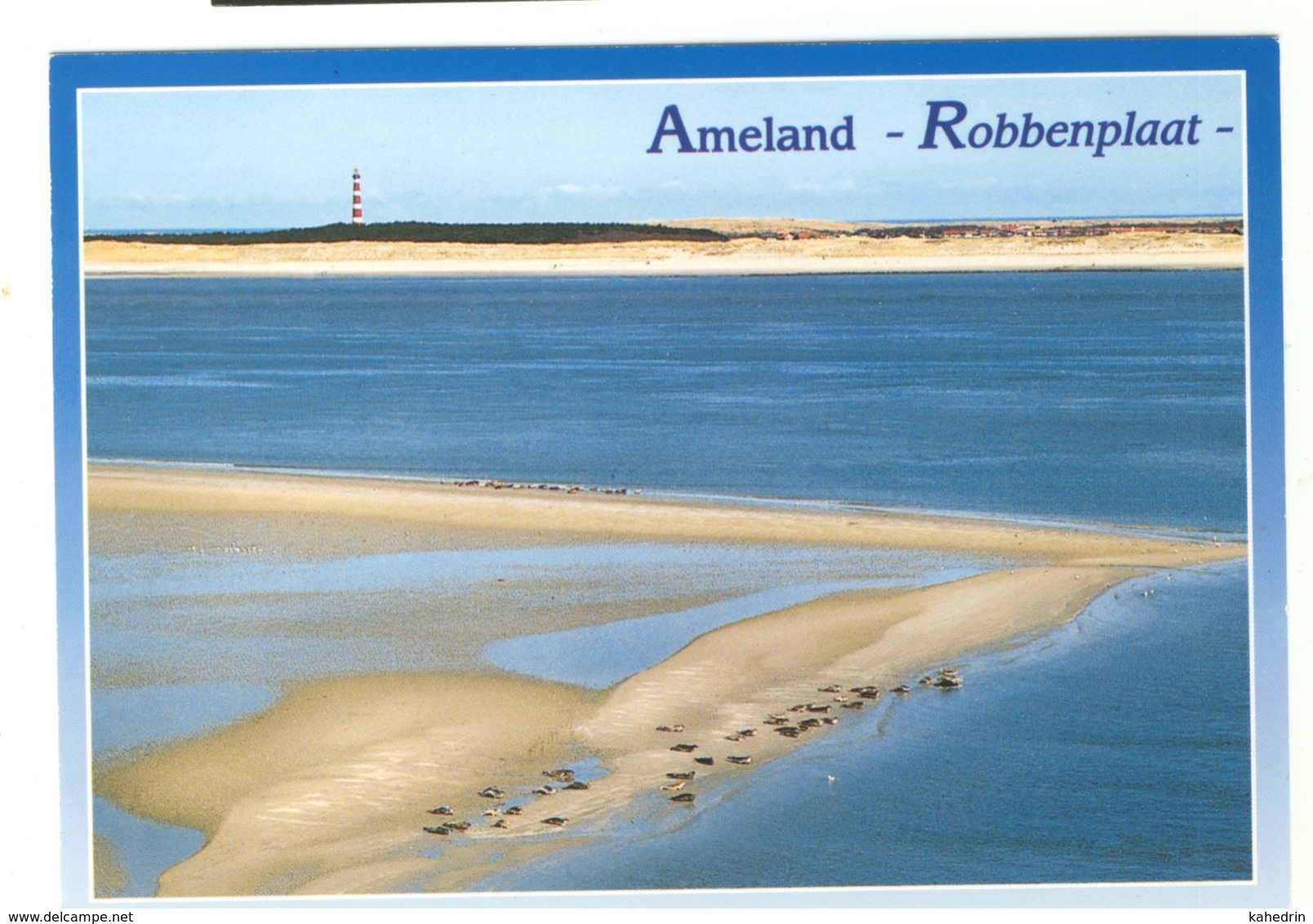 Ameland, Robbenplaat, Vuurtoren Lighthouse, Luchtfoto, Ongelopen Unused - Ameland