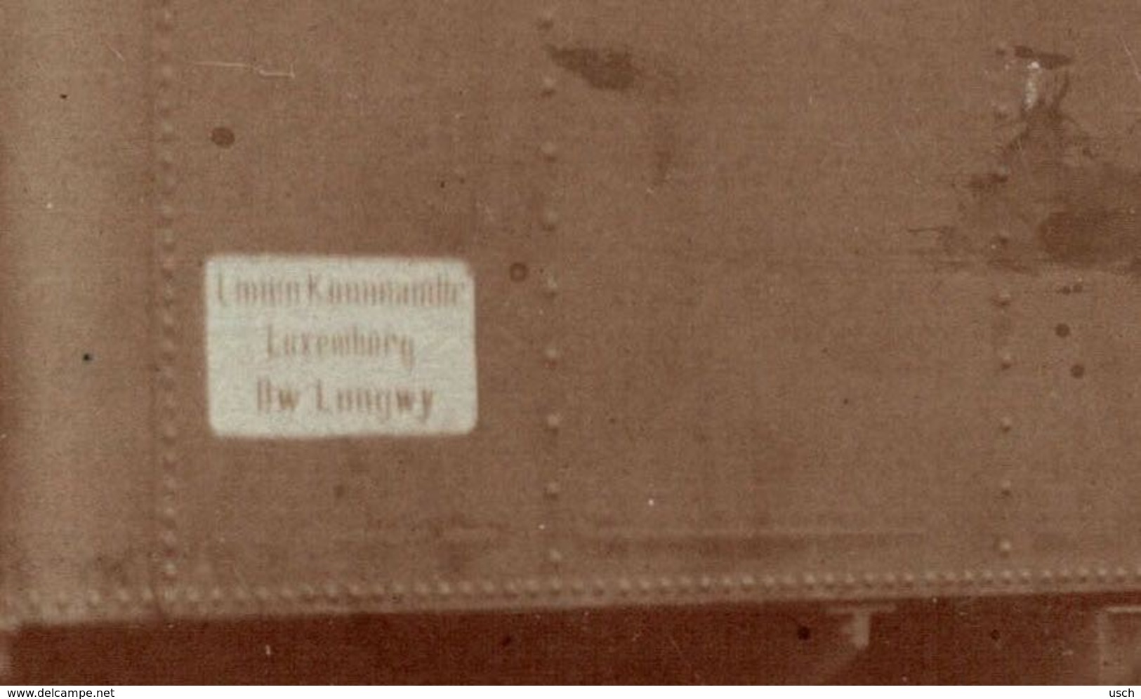 Carte-photo LUXEMBOURG, Chemin De Fer, Locomotive à Vapeur, LINIEN KOMMANDANTUR LUXEMBURG - LONGWY - 1918 - Autres & Non Classés