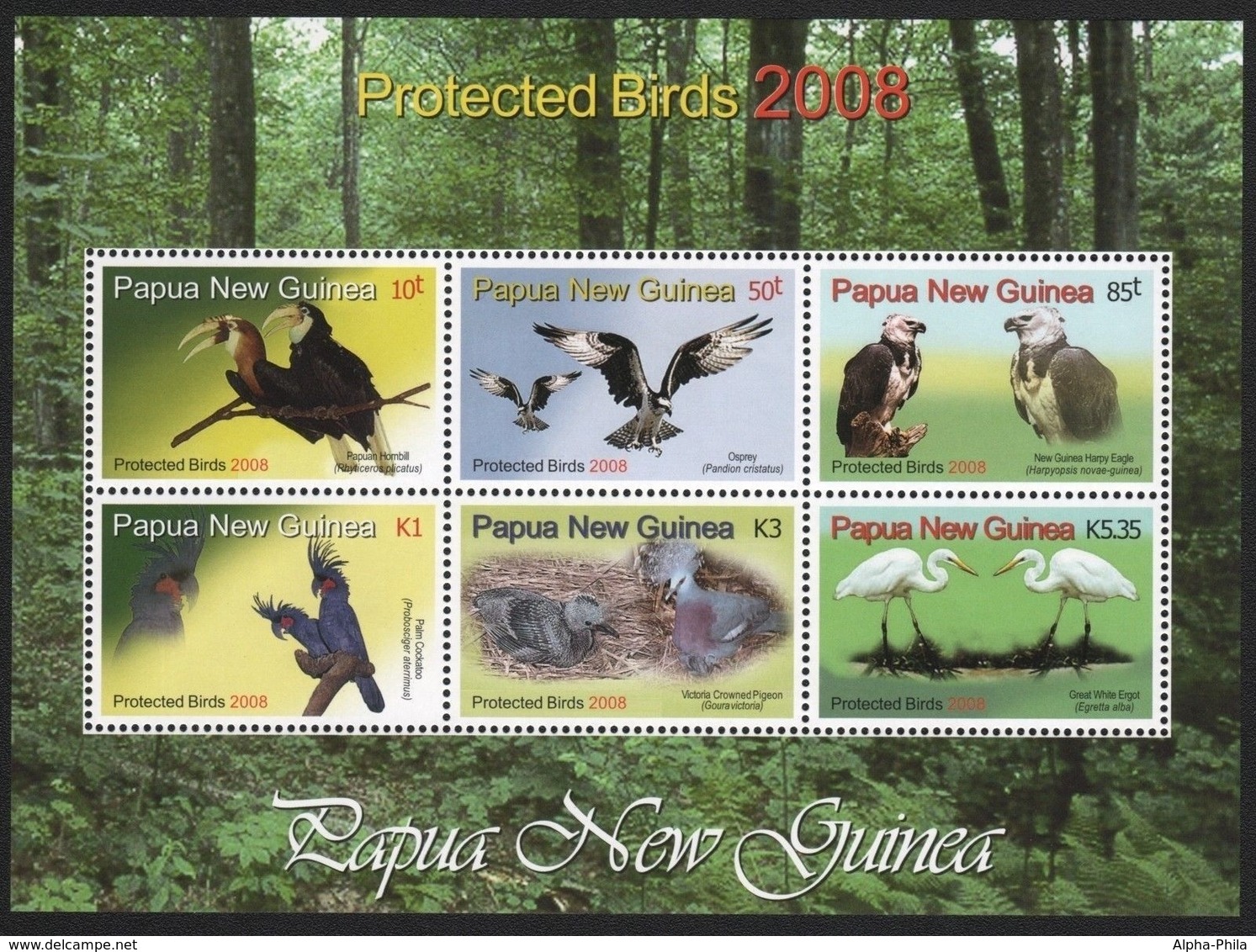 Papua-Neuguinea 2008 - Mi-Nr. Block 52 ** - MNH - Vögel / Birds - Papua New Guinea