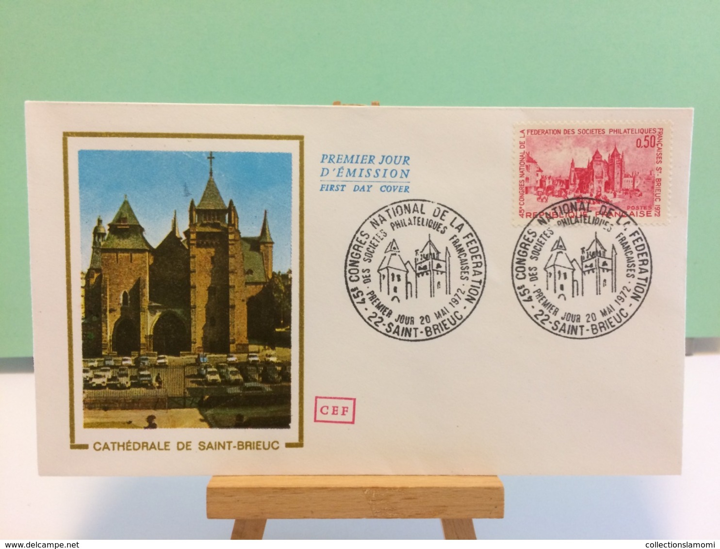 Cathédrale De Saint Brieuc, C.N.F.S.P.F - 22 Saint Brieuc - 20.5.1972 FDC 1er Jour Coté 1,50€ - 1970-1979