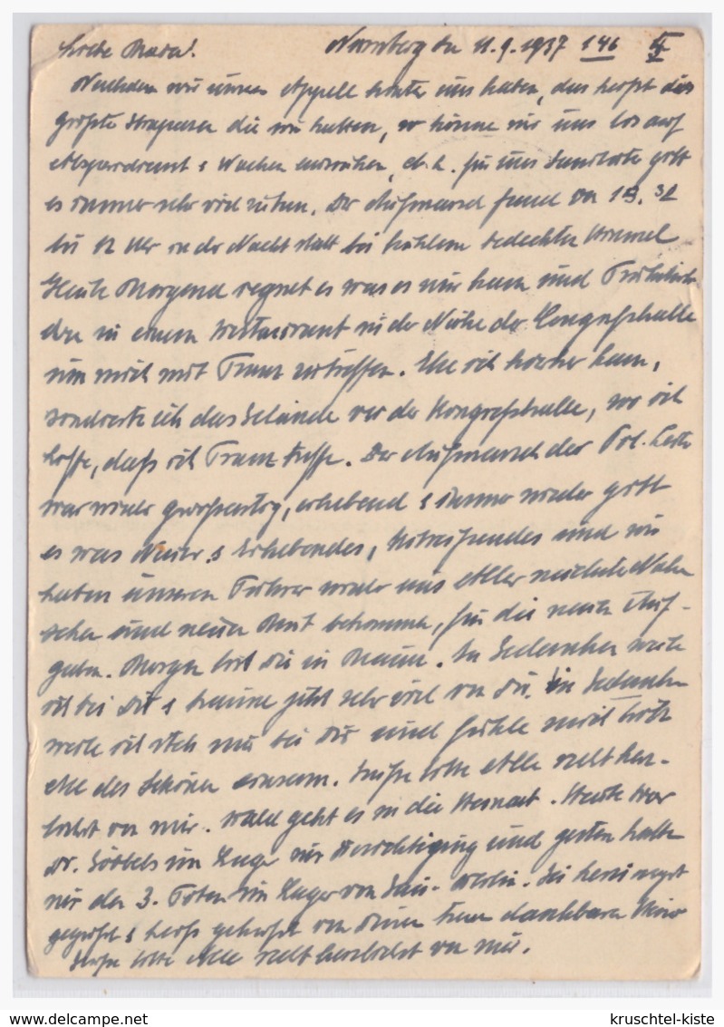 Dt.- Reich (000097) Ganzsache P264/ 07, Junghornist Vor Feldlager, Gelaufen Mit SST Nürnberg Reichsparteitag Der NSDAP - Altri & Non Classificati