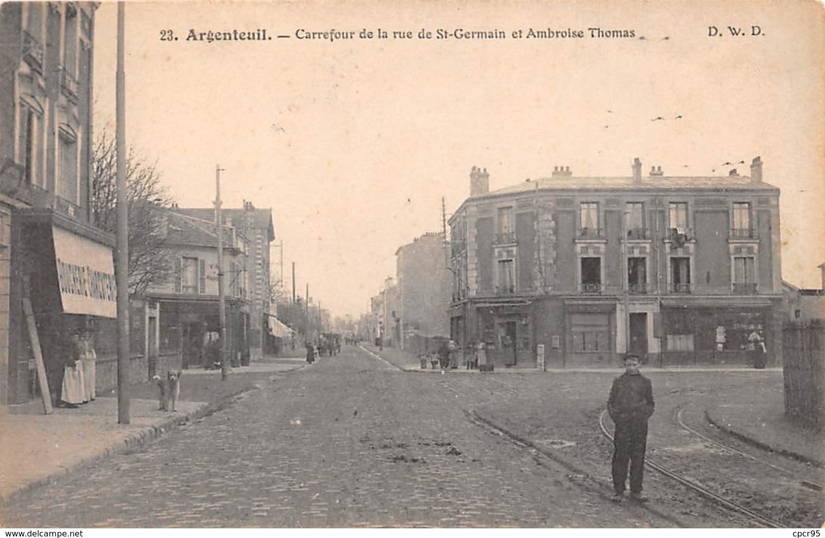 95. N° 104114 .argenteuil .carrefour De La Rue De St Germain Et Ambroise Thomas . - Argenteuil