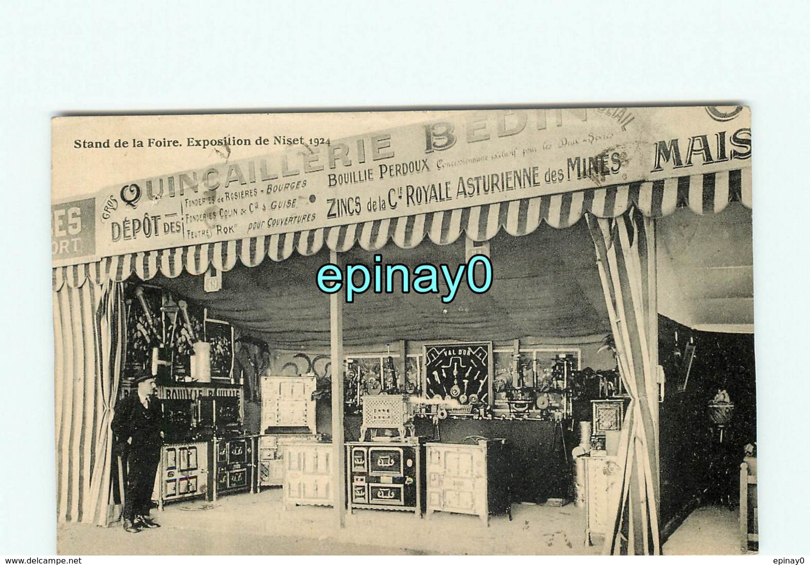 79 - NIORT - Stand De Foire - Exposition De Niset 1924 - Quincaillerie Yves BEDIN - Niort