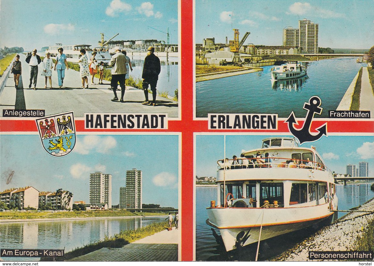D-91052 Erlangen - Hafenstadt - Dampfer - Anlegestelle - Europa-Kanal - Erlangen