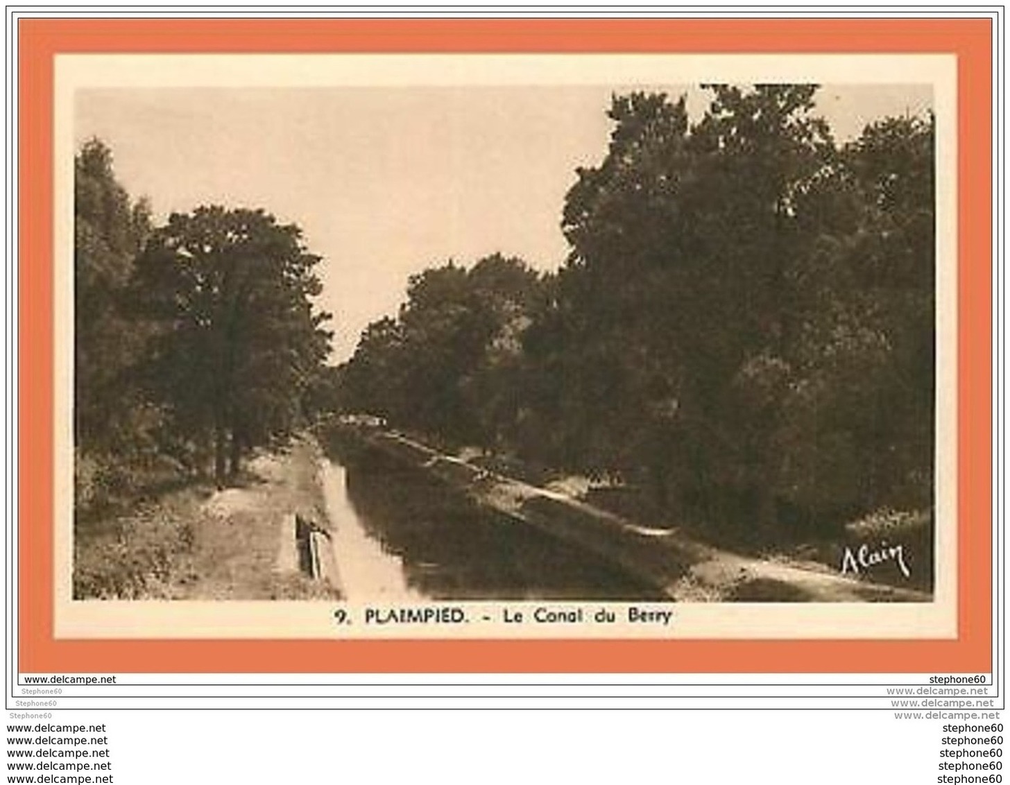 A165/587 18 - PLAIMPIED - Le Canal Du Berry - Autres & Non Classés