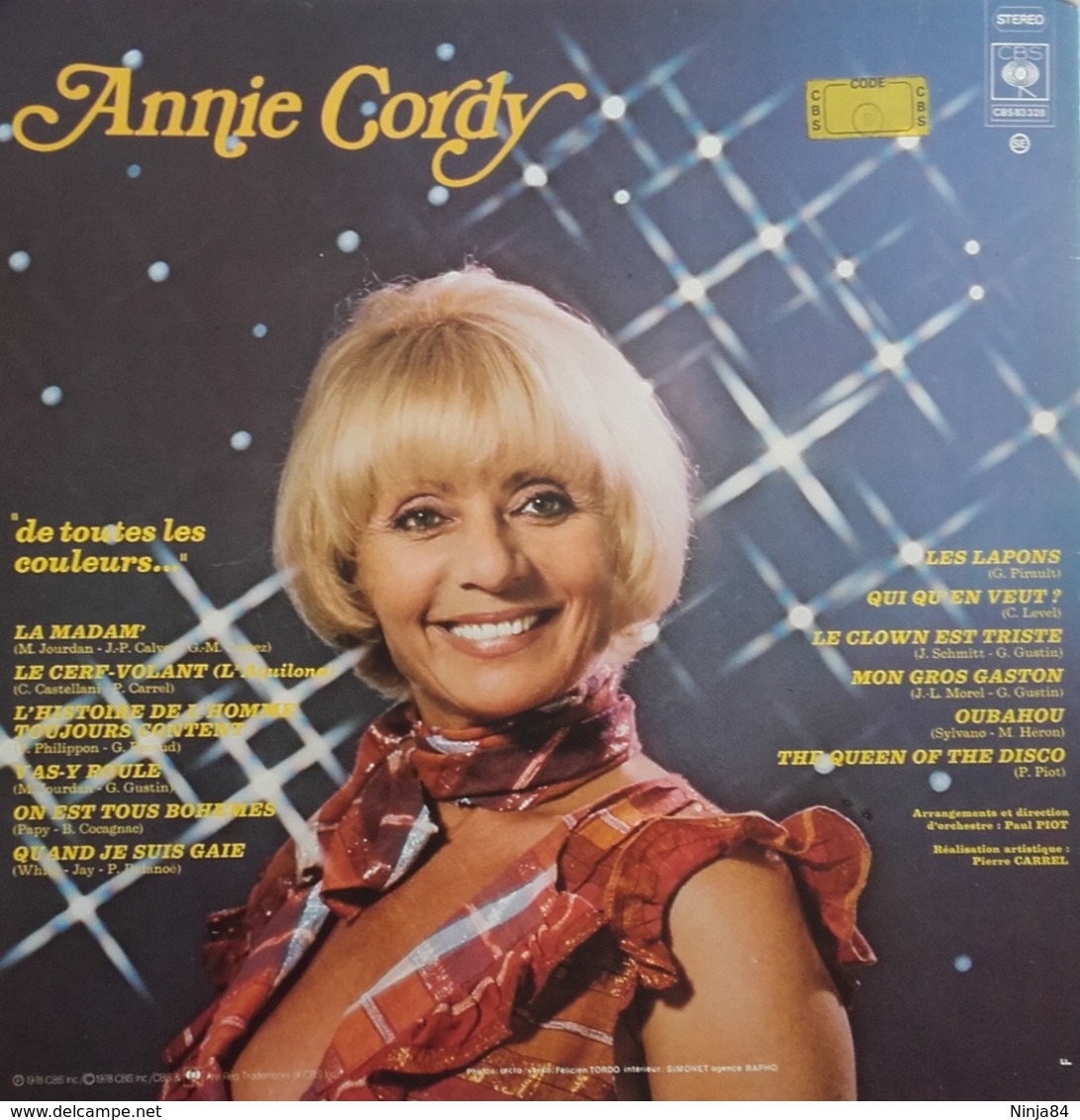 LP 33 RPM (12")  Annie Cordy / Gilbert Bécaud ‎ "  De Toutes Les Couleurs…  " - Andere - Franstalig