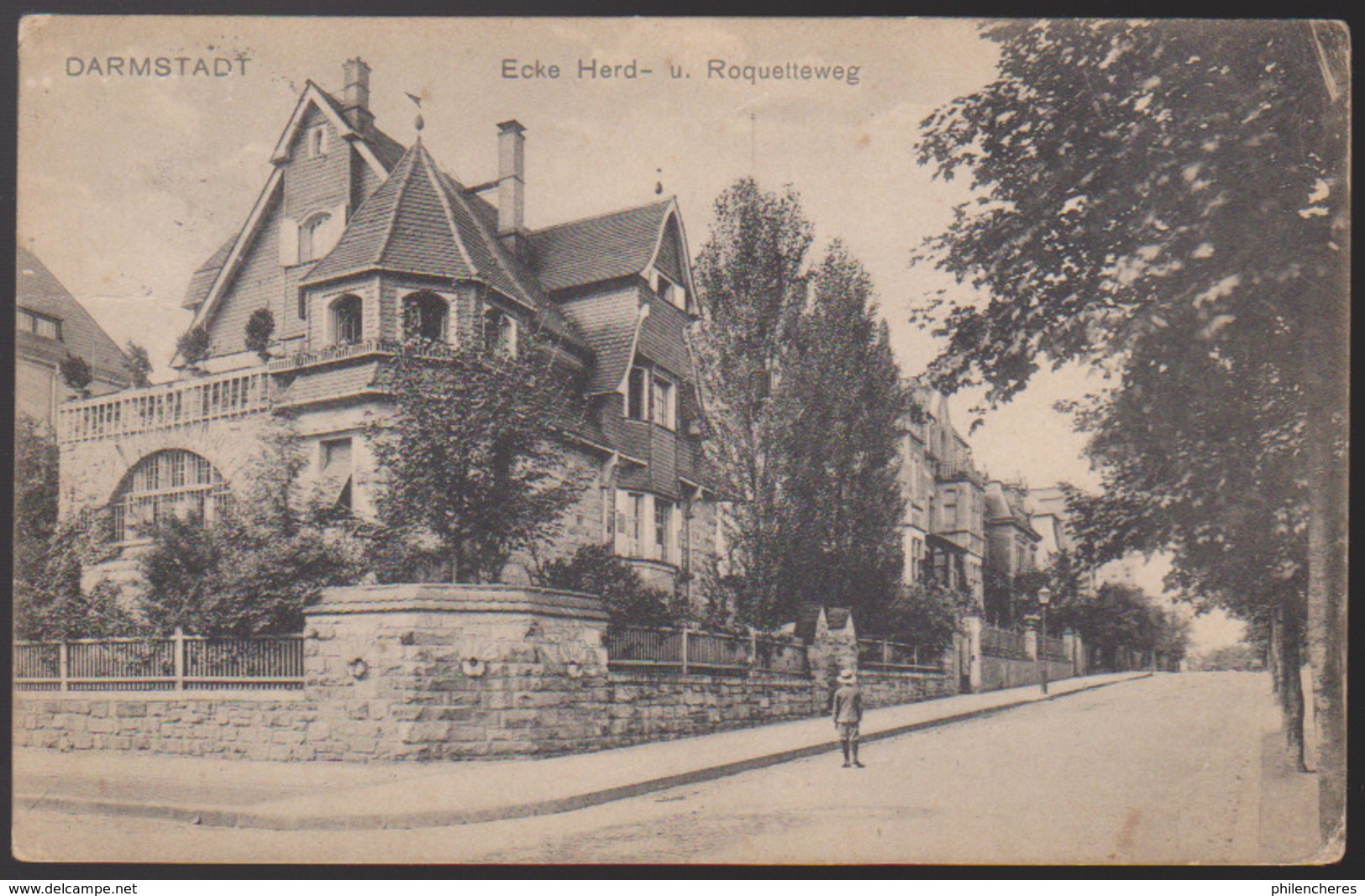 CPA - (Allemagne) Darmstadt - Ecke Herd U. Roquetteweg - Darmstadt