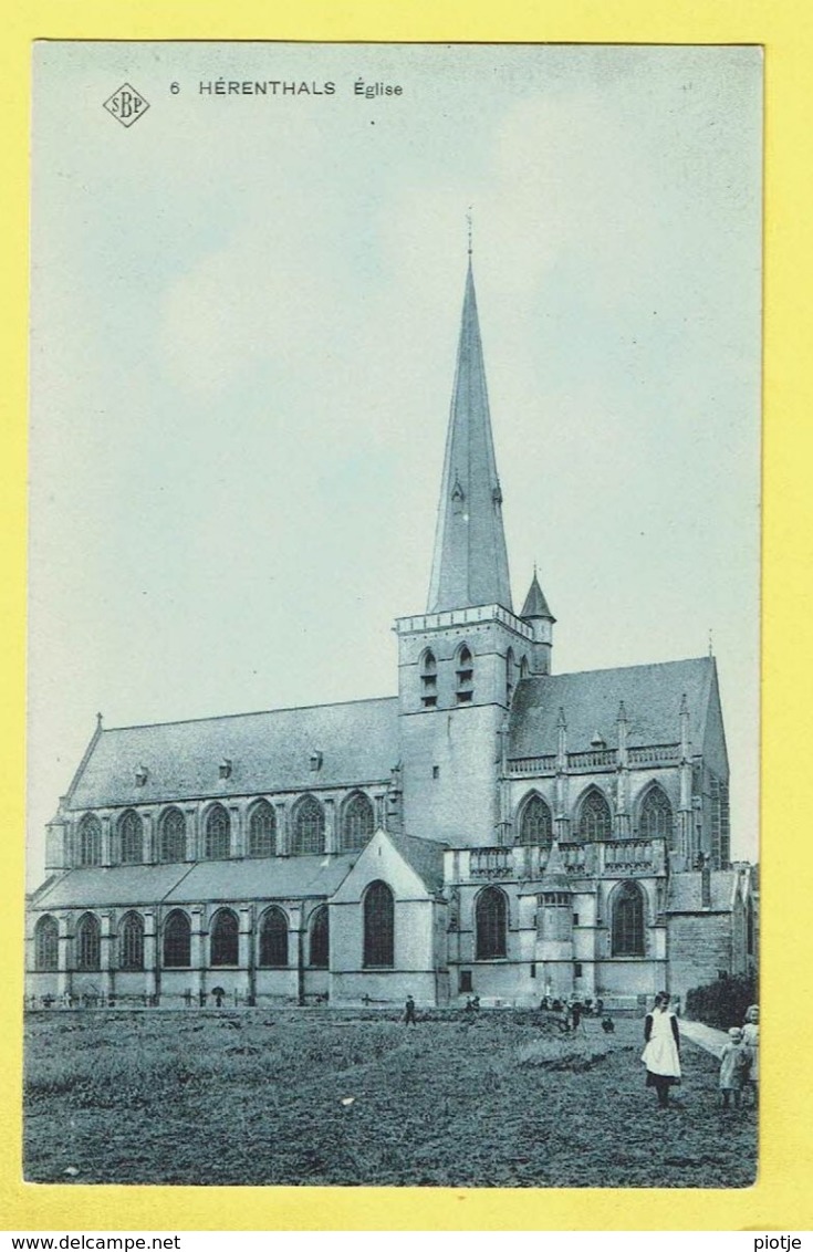 * Herentals - Hérenthals (Antwerpen - Anvers) * (SBP, Nr 6) église, Kerk, Church, Kirche, Animée, Enfant, TOP Unique - Herentals