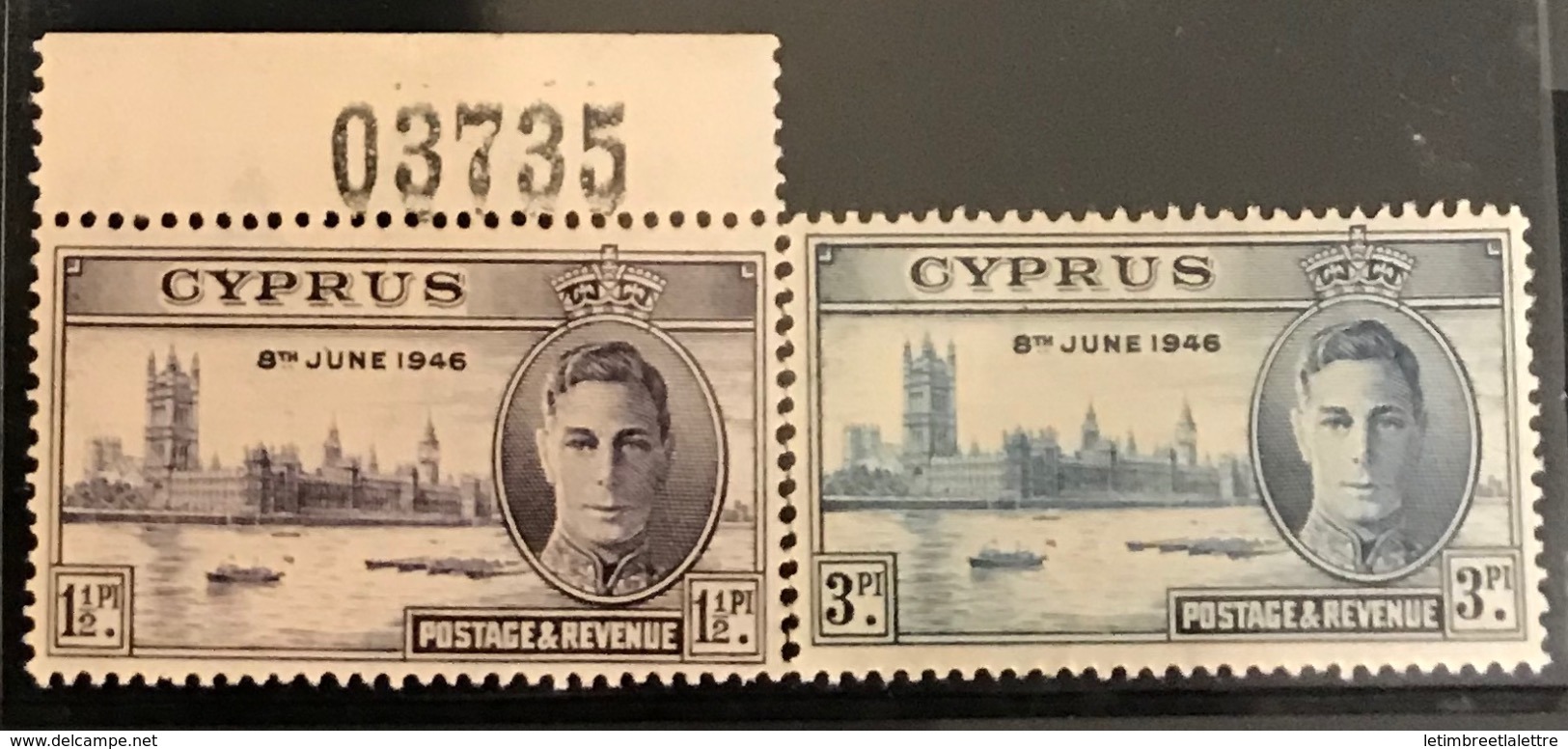 Chypre - N° 147 Et 148 * - Infime Trace De Charnière - TB - Chypre (...-1960)