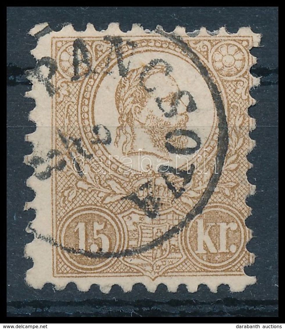 O 1871 Kőnyomat 15kr Világosbarna, Szép Bélyeg 'PANCSOVA' (35.000) - Sonstige & Ohne Zuordnung