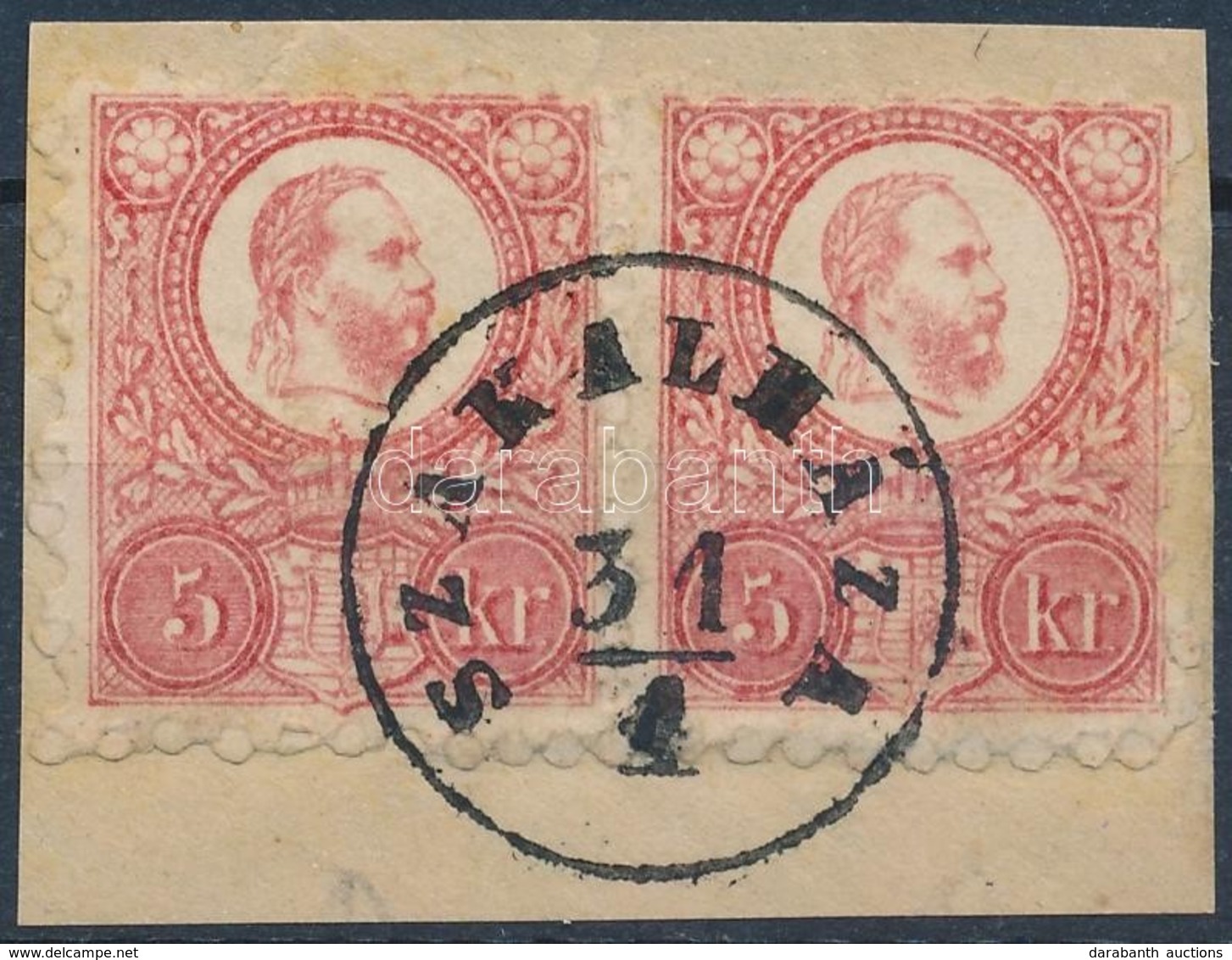 1871 Réznyomat 5kr Pár 'SZAKALHÁZA' (GUDLIN 250 Pont) - Sonstige & Ohne Zuordnung