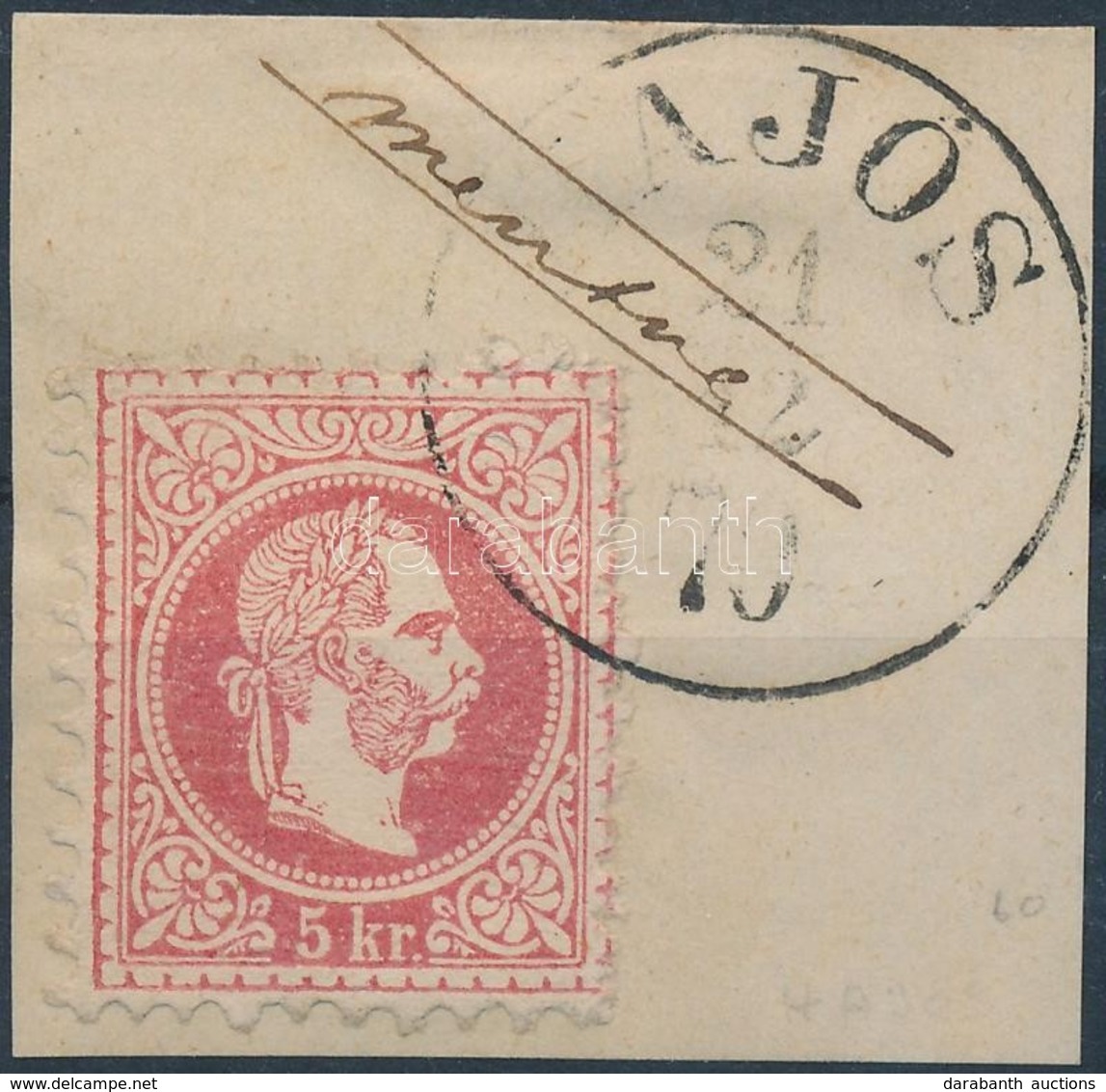 1867 5kr '(H)AJÓS' (Gudlin 500 Pont) - Sonstige & Ohne Zuordnung