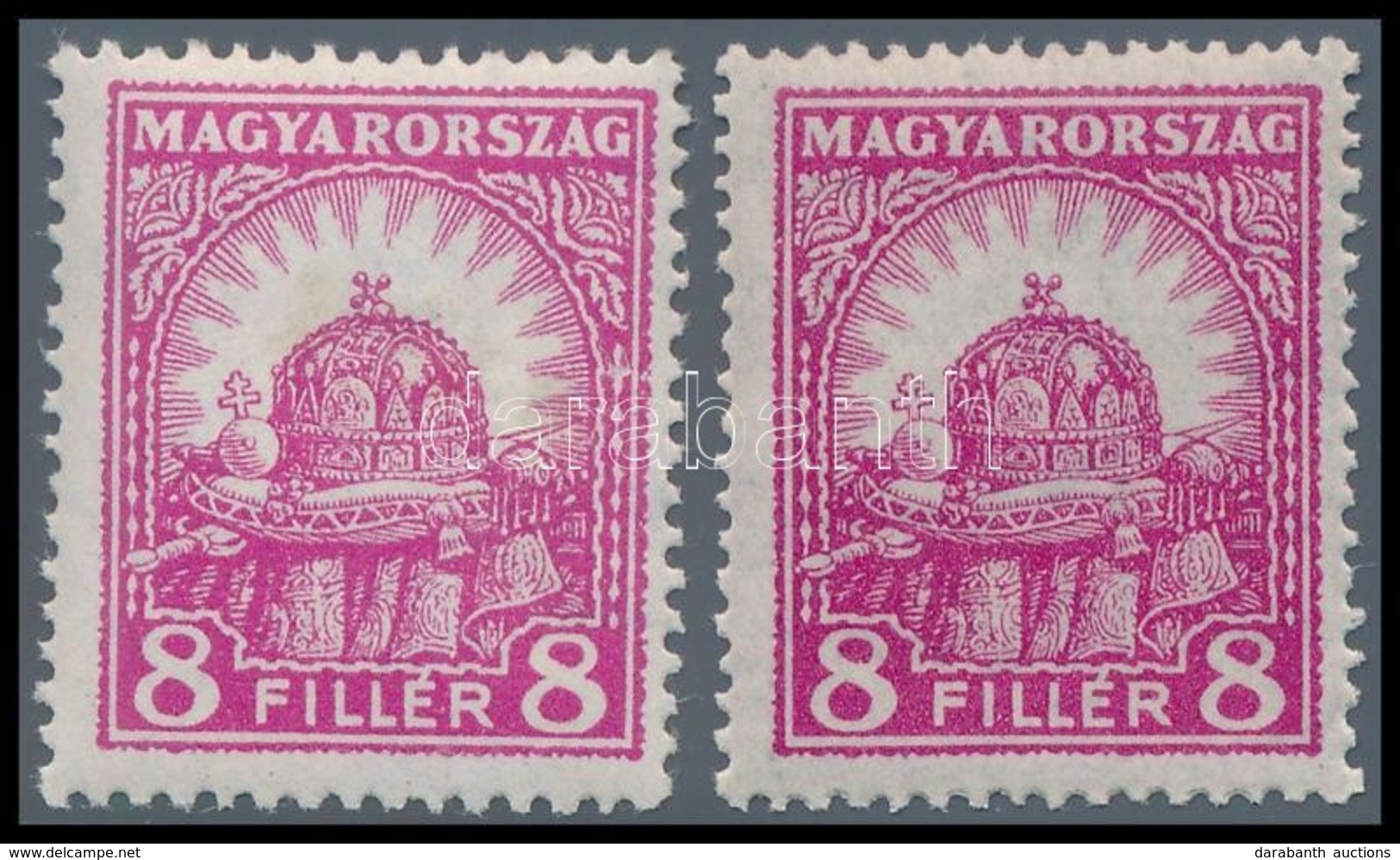 ** 1926 Pengő-fillér (I.) 8f A Illetve B Fogazással (3.500) - Sonstige & Ohne Zuordnung