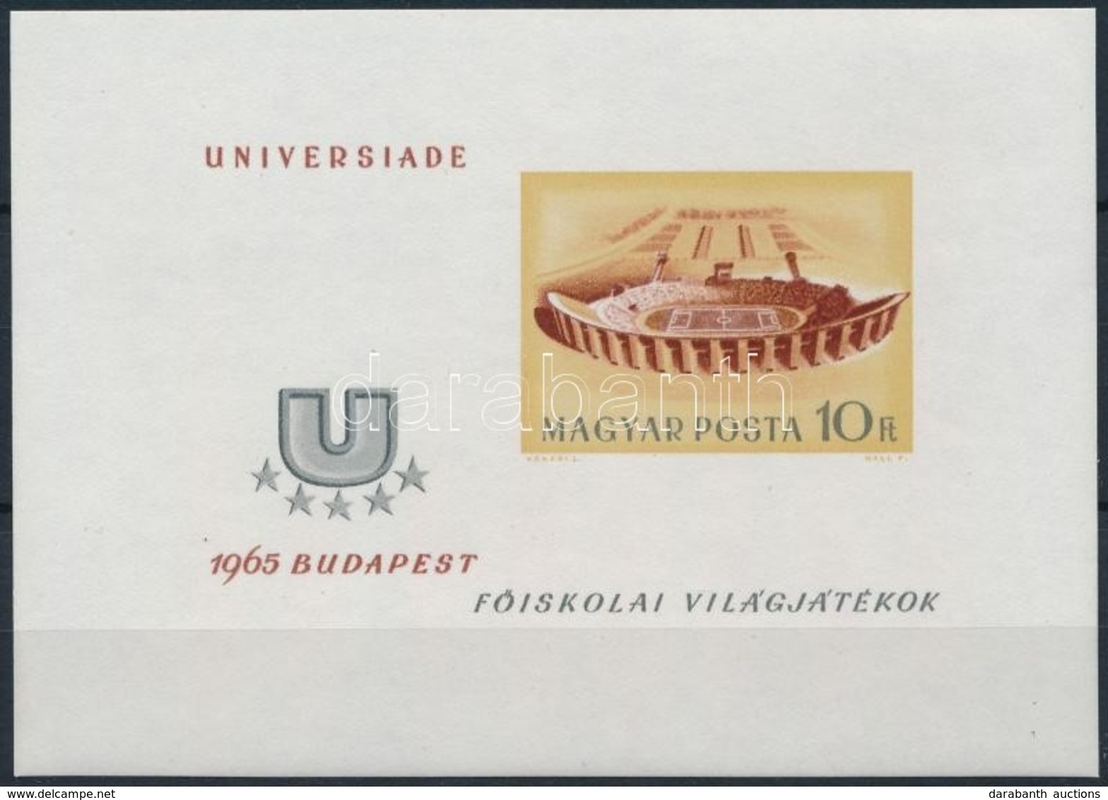 ** 1965 Universiade Vágott Blokk - Sonstige & Ohne Zuordnung