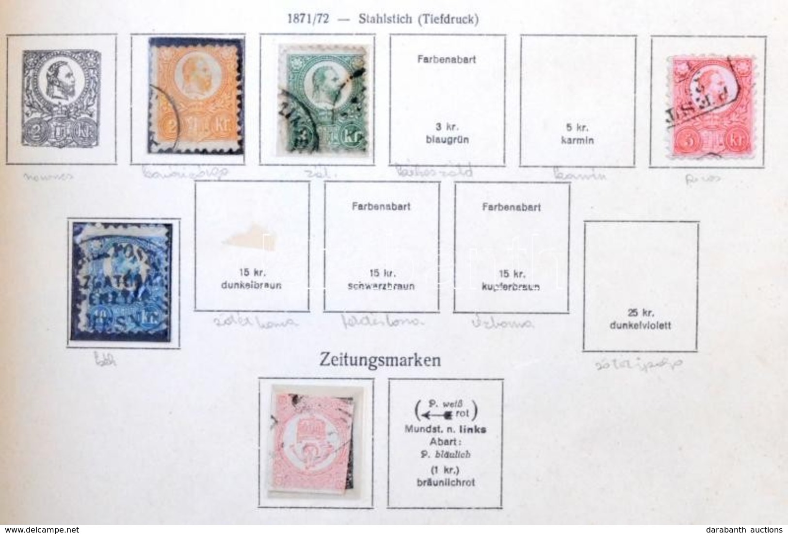 O Használt Gyűjtemény KABE Albumban A Kezdetektől 1961-ig, Benne Blokkok, Sorok, Lemezhibák, Portók, Stb. Magas Katalógu - Sonstige & Ohne Zuordnung