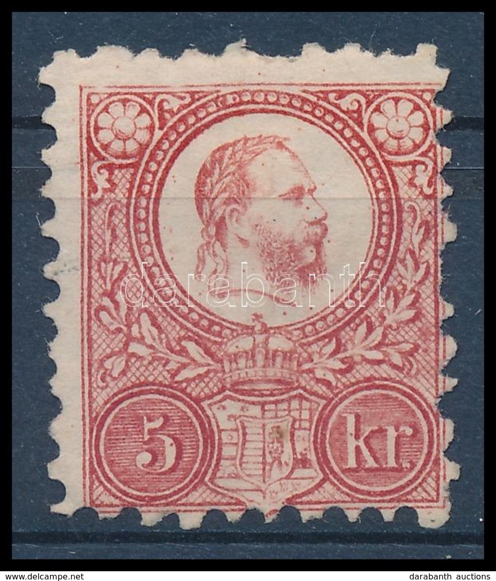 (*) 1871 Réznyomat 5kr (foghibák / Perf. Faults) - Sonstige & Ohne Zuordnung