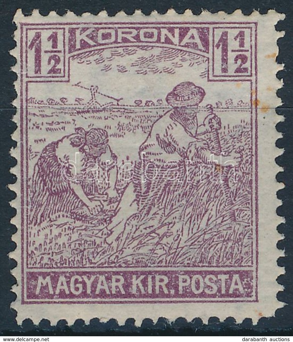 ** 1920 Arató 1 1/2K Több Festékfolttal (sarokfog Hiba) - Other & Unclassified