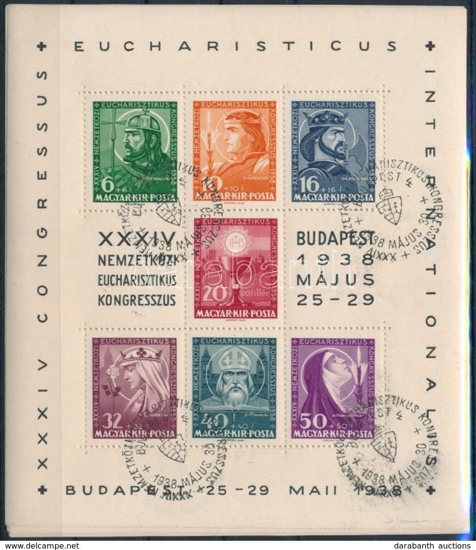 ** O 1938 5 Db Eucharisztikus Blokk (48.000) - Sonstige & Ohne Zuordnung