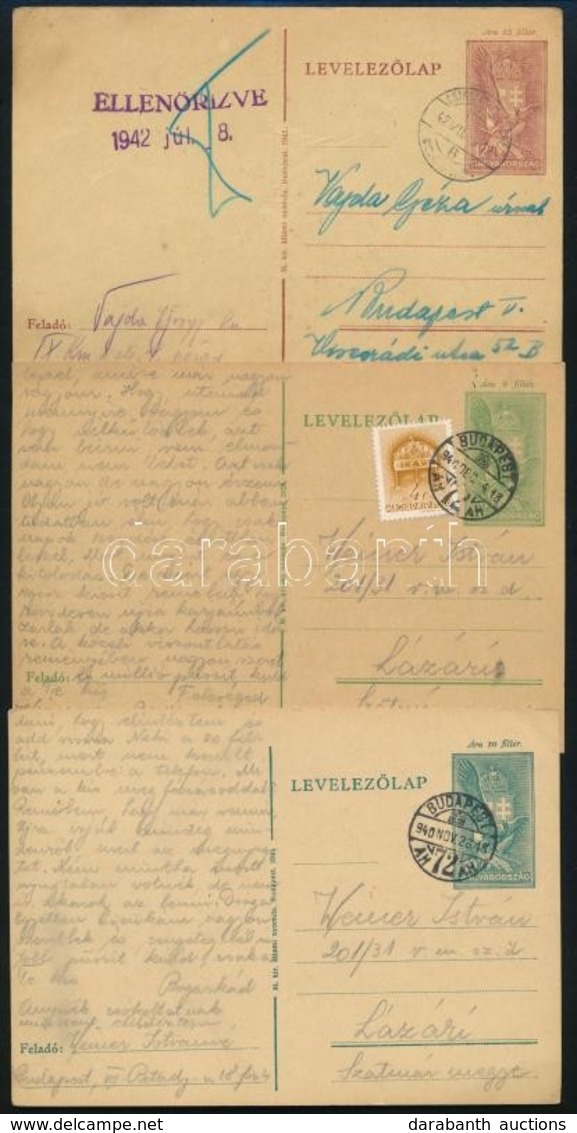 1940-1942 6 Db Kisegítő Munkaszázados Levelezőlap - Sonstige & Ohne Zuordnung
