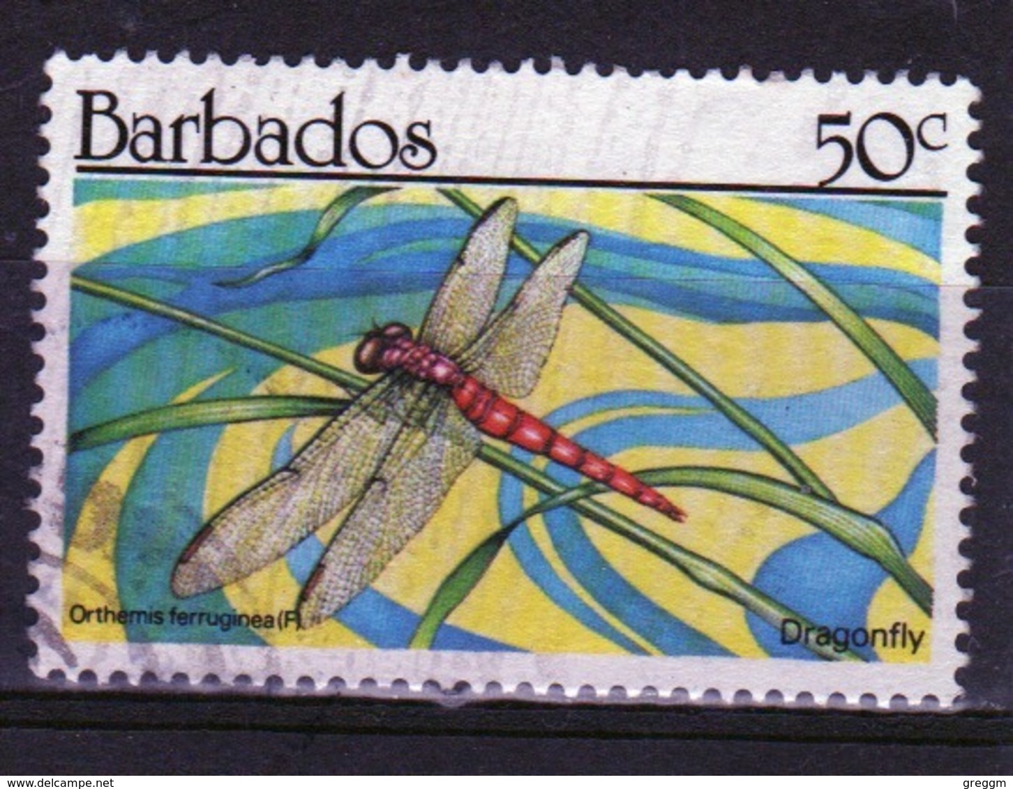 Barbados Single 50c Stamp From The 1990 Insects Series. - Barbados (1966-...)