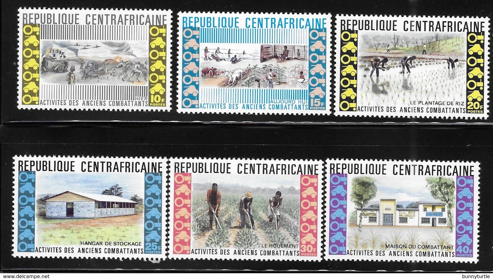 Central African Republic 1974 War Veteran's Activities MNH - Central African Republic