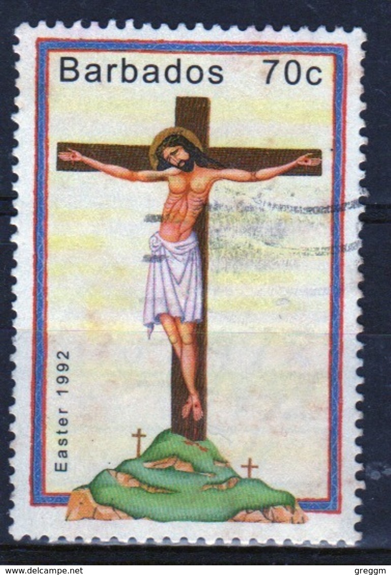 Barbados Single 70c Stamp From The 1992 Easter Series. - Barbados (1966-...)